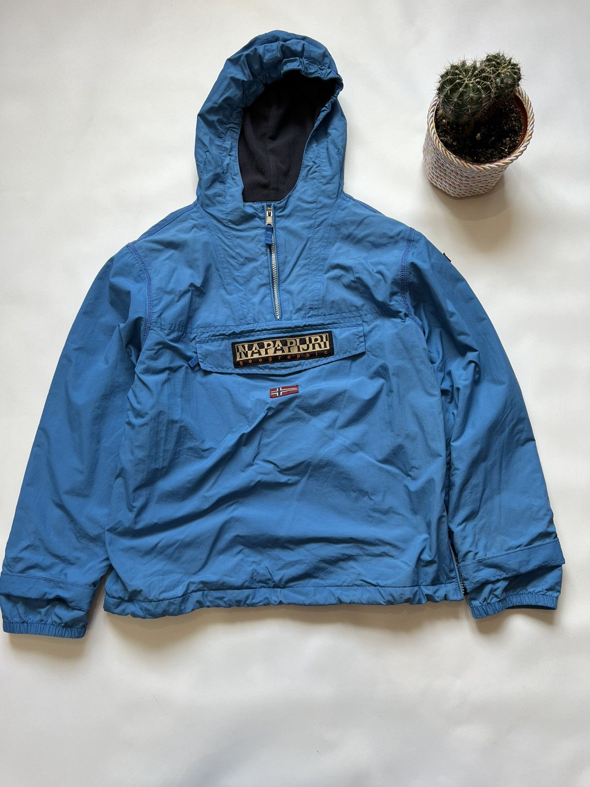 Napapijri Vintage Napapijri Skidoo Anorak Jacket Blue Size US XS / EU 42 / 0 - 1 Thumbnail