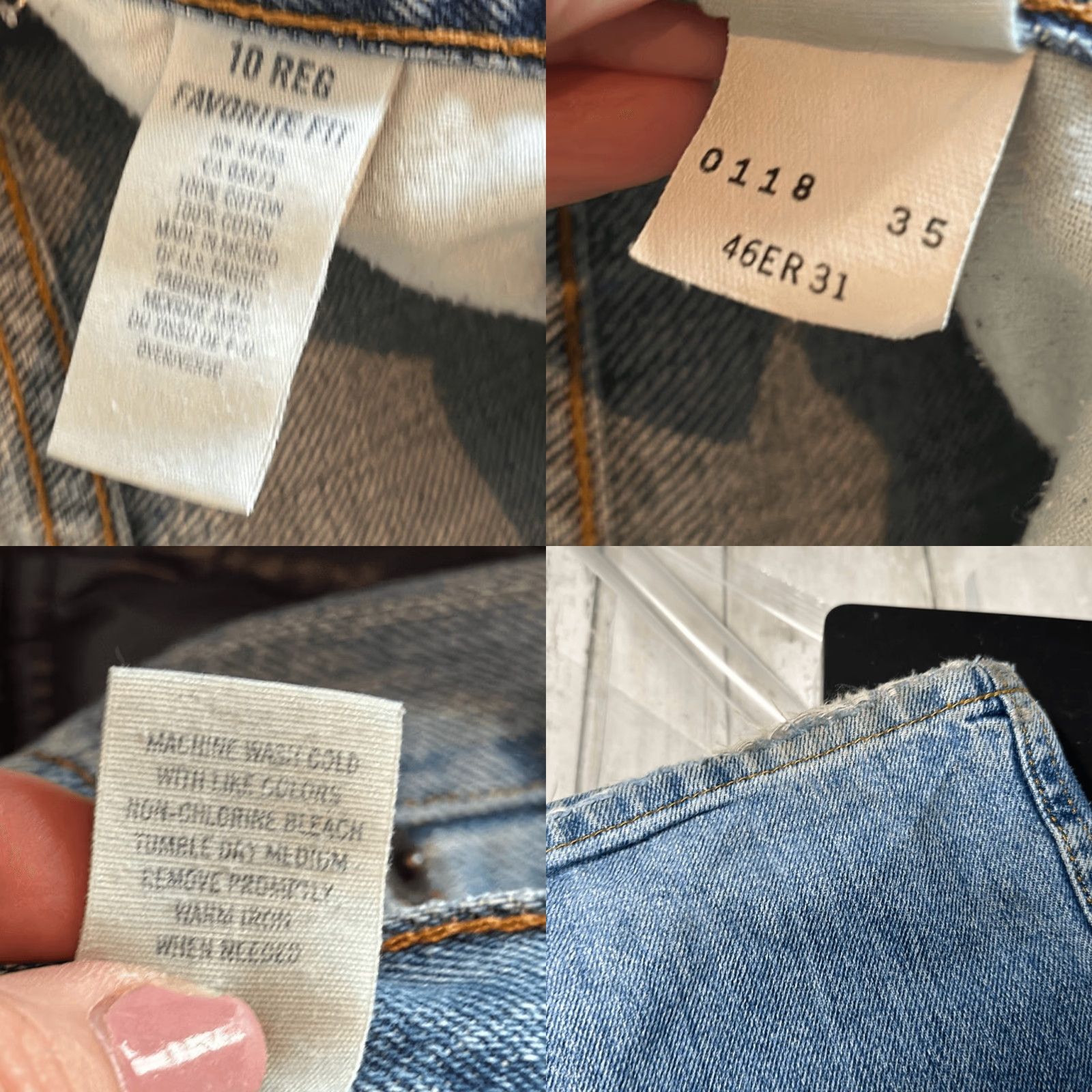 Vintage American Eagle Jeans Women’s size 10 Favorite Fit Light Wash Size 32" / US 10 / IT 46 - 8 Thumbnail