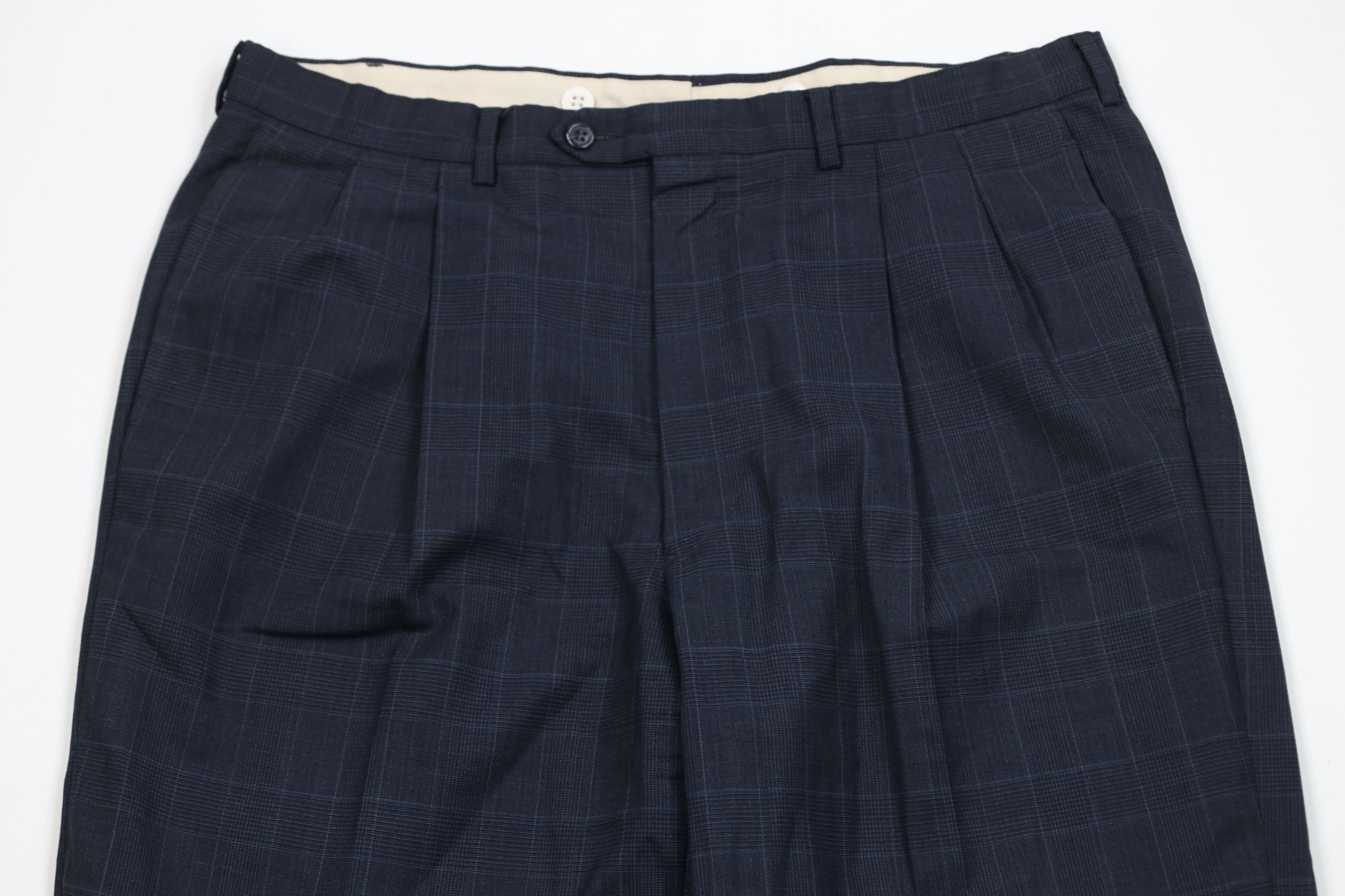 Vintage Vintage 70s Streetwear Wide Leg Chino Pants Plaid USA Size US 36 / EU 52 - 2 Thumbnail