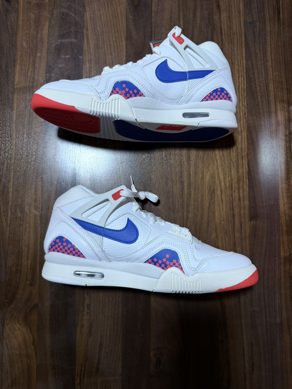 Nike Nike Air Tech Challenge 2 Pixel Court White/Crimson/Blue 11 Size US 11 / EU 44 - 3 Thumbnail