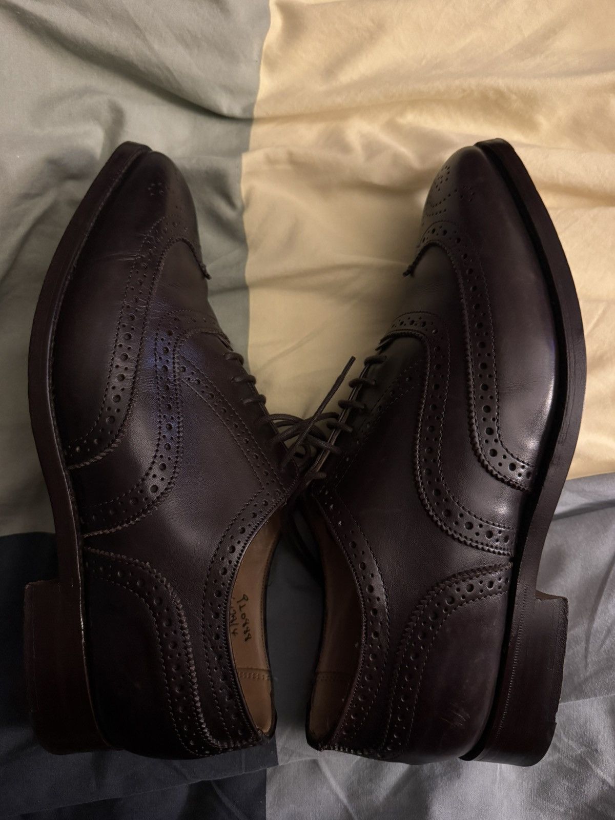 Tricker's Trickers Full Brogue Oxford Dress Shoes Size US 8.5 / EU 41-42 - 5 Thumbnail