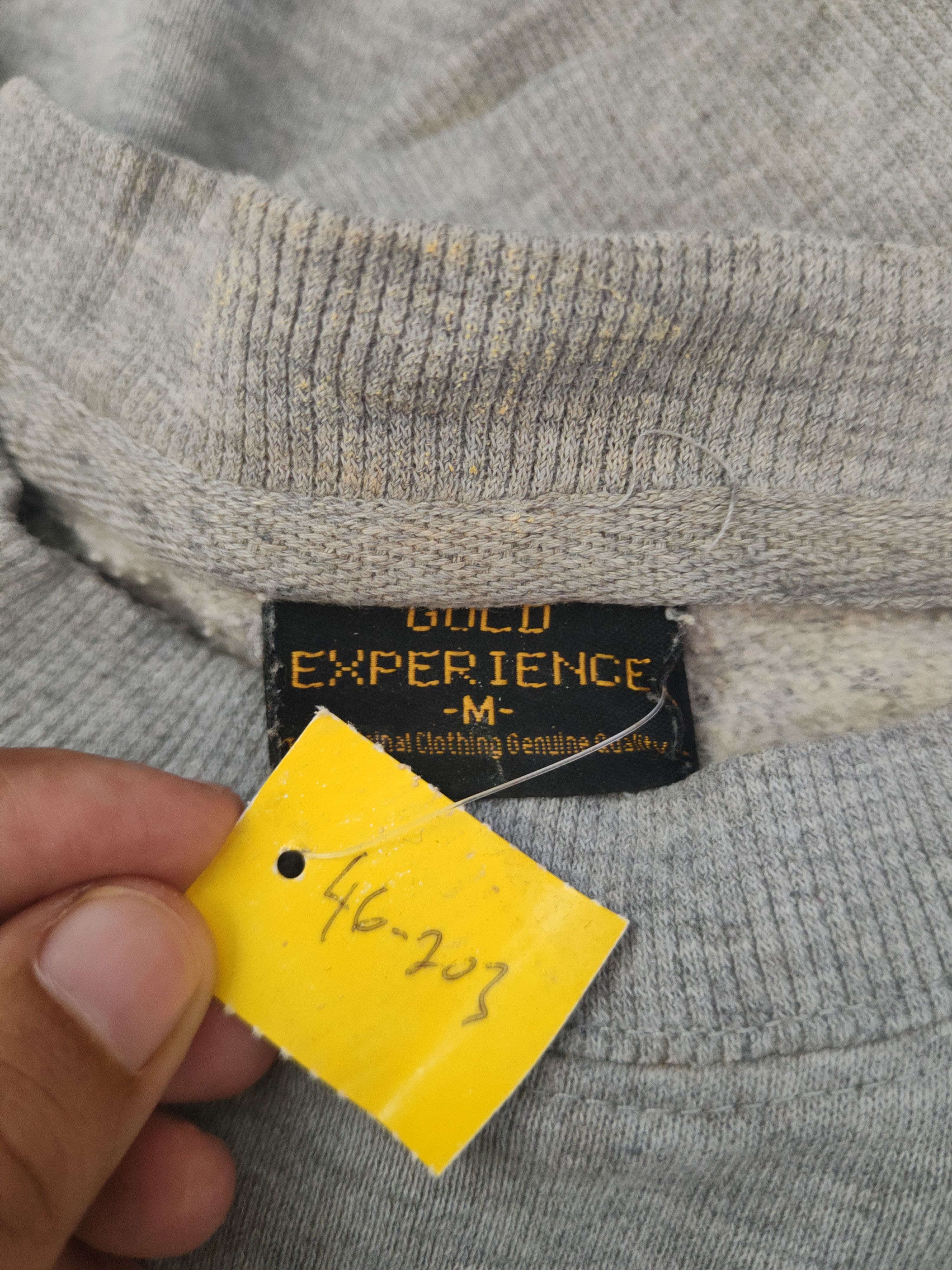 Japanese Brand DL Gold Experience Skull Gray Sweatshirts #46-203 Size US M / EU 48-50 / 2 - 12 Thumbnail