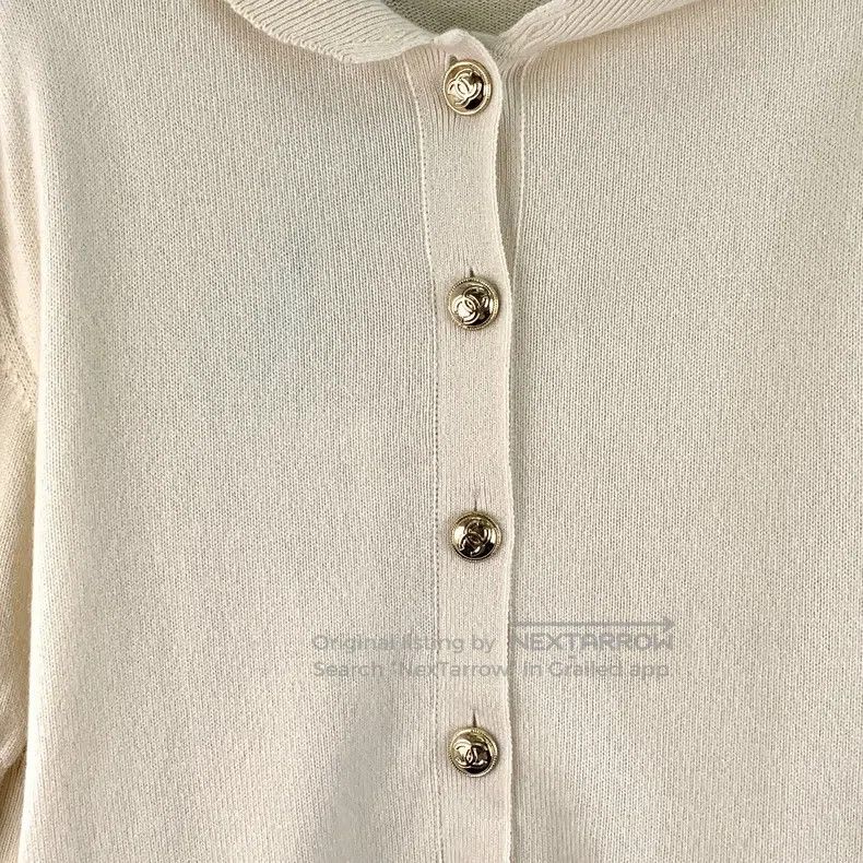 Chanel Chanel Equestrian Series Beige Cashmere Back Button Round- Size XS / US 0-2 / IT 36-38 - 5 Thumbnail