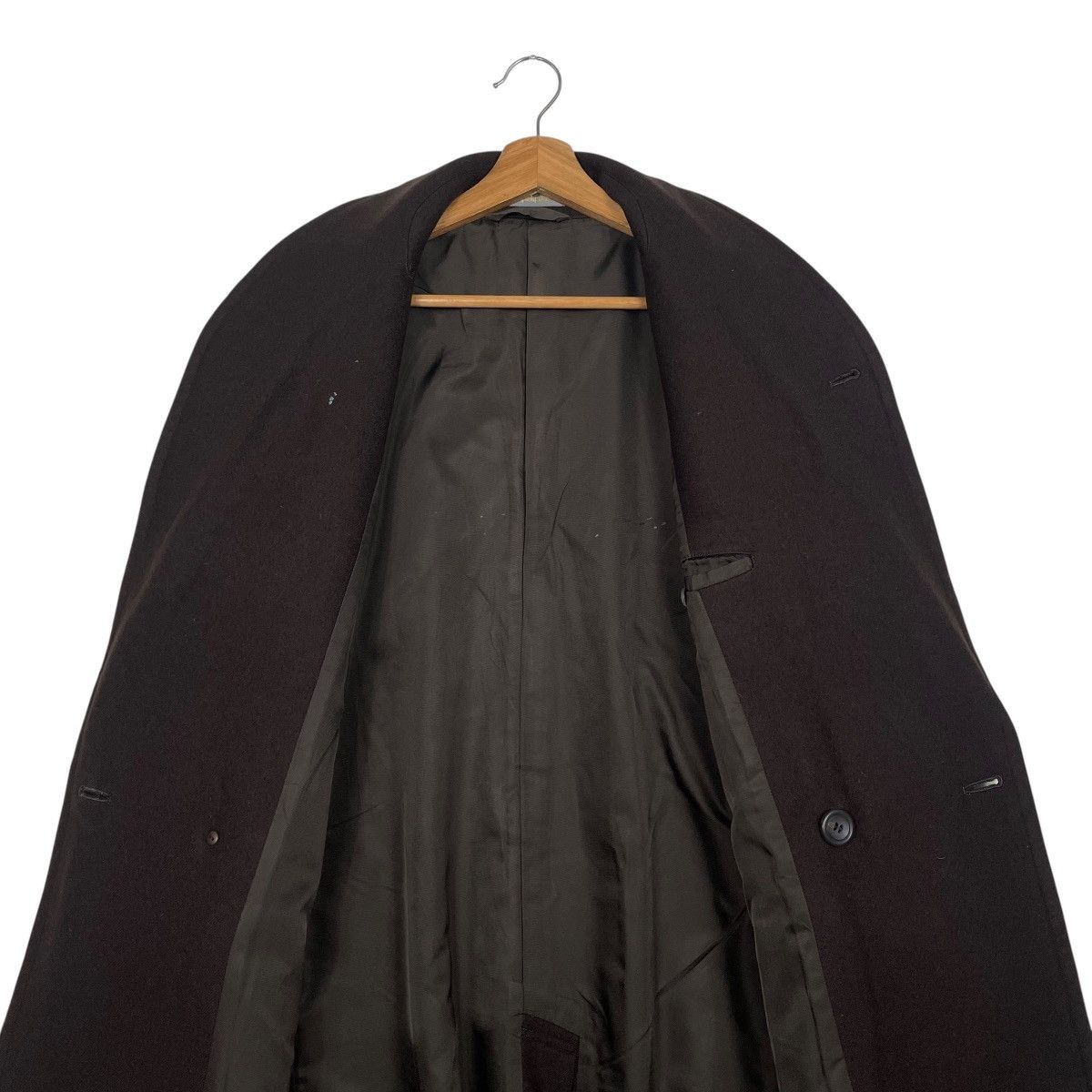 Issey Miyake Vintage 80s Issey Miyake Double Breasted Wool Overcoat Size US M / EU 48-50 / 2 - 13 Thumbnail
