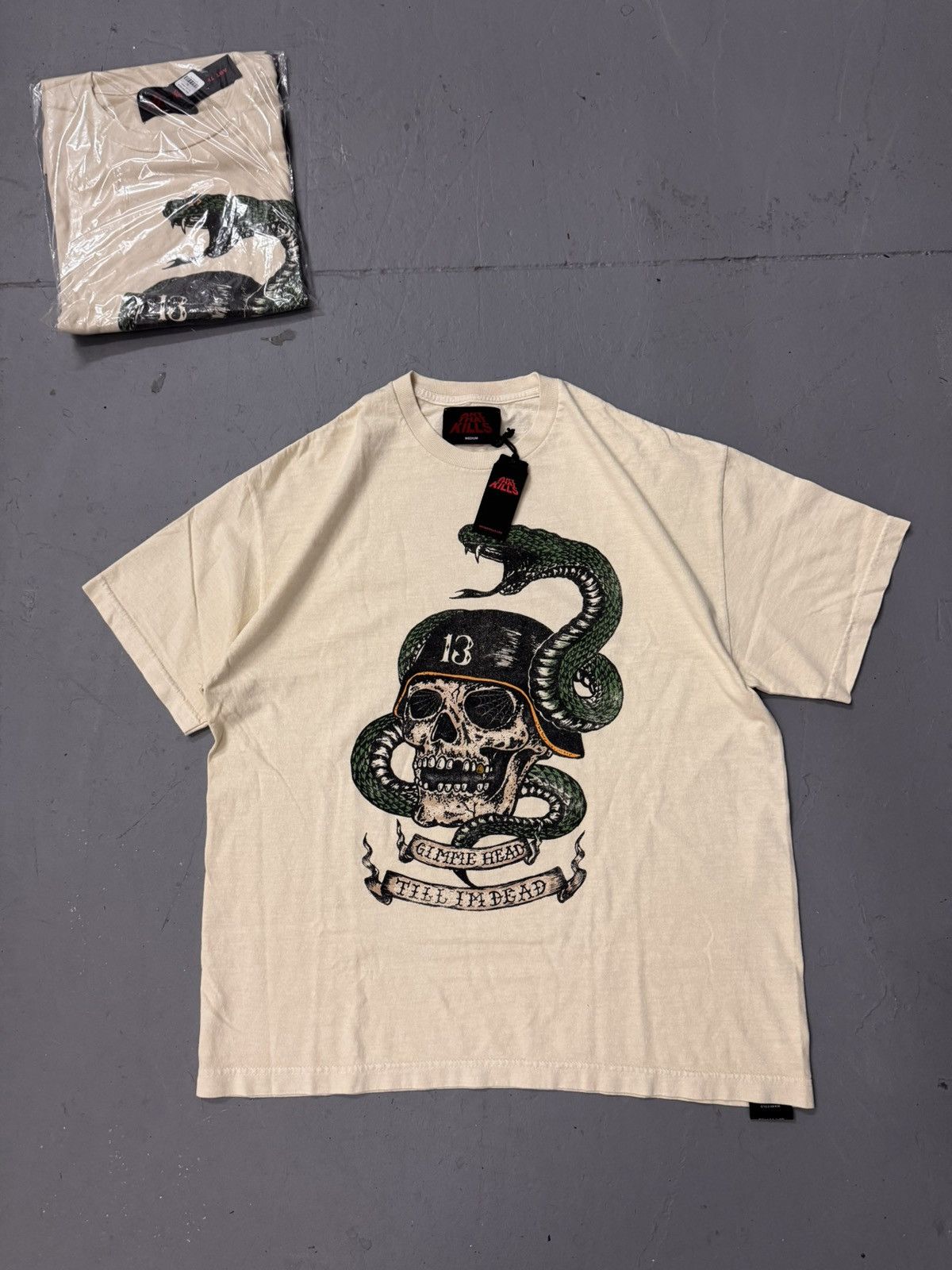Gallery Dept. Gallery Dept Till Im Dead Tee Cream Size US M / EU 48-50 / 2 - 1 Thumbnail