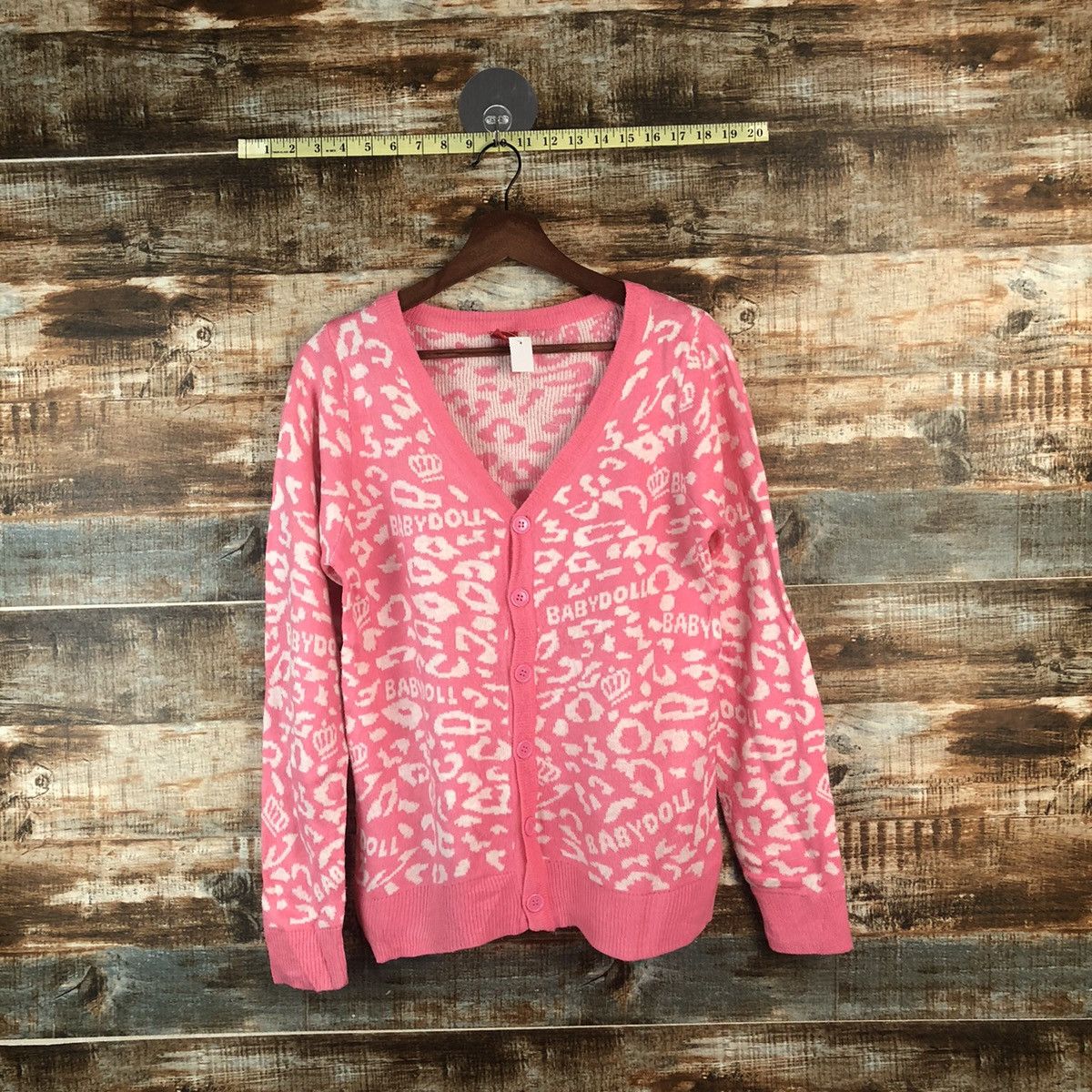 Japanese Brand DL Baby Doll Pink Cardigan Knitwear #C673 Size S / US 4 / IT 40 - 1 Thumbnail