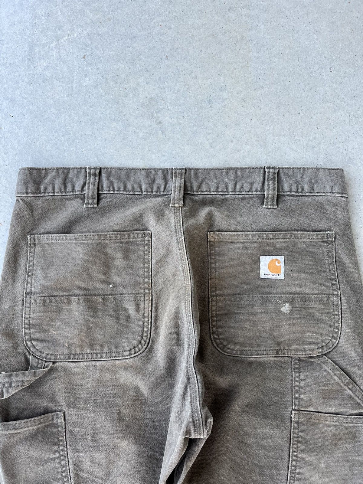 Carhartt Vintage 00s Carhartt Brown Paint Splattered Workwear Pants Size US 36 / EU 52 - 3 Thumbnail