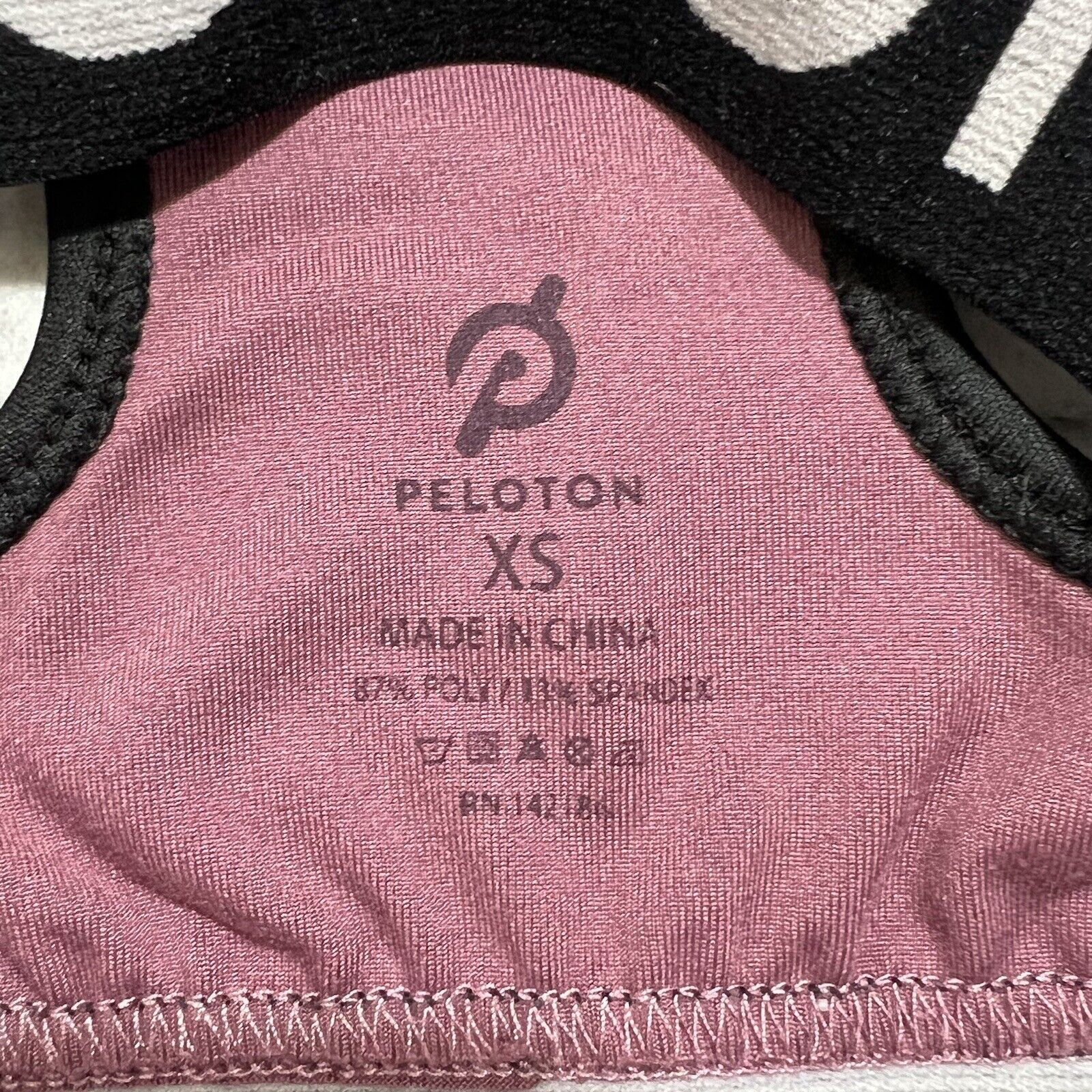 Other Peloton Racerback Sports Bra Mauve Stretch Logo Sportswear Size ONE SIZE - 5 Thumbnail