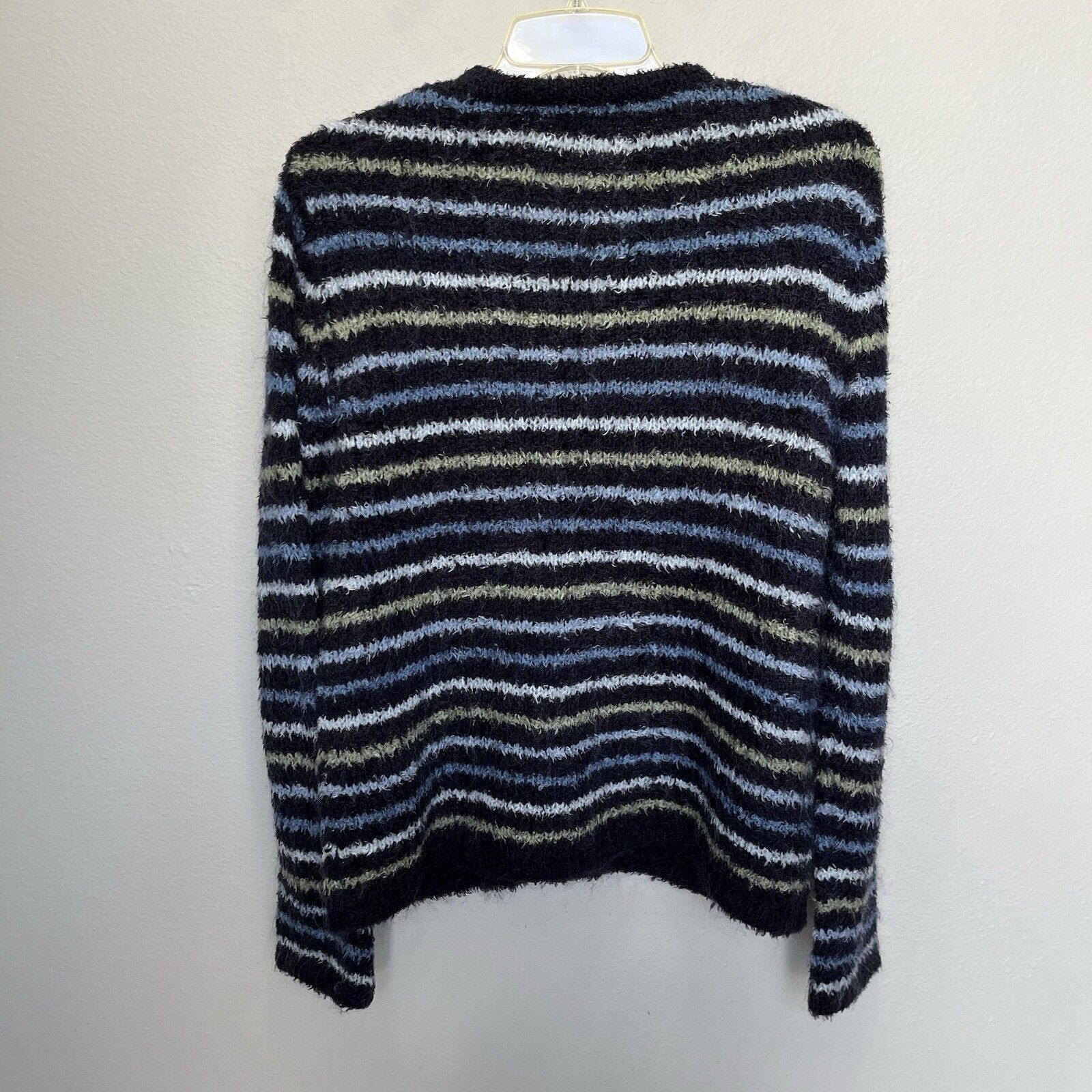 Vintage Christopher & Banks | Y2K Mohair Striped Cardigan Sweater Size M / US 6-8 / IT 42-44 - 5 Thumbnail