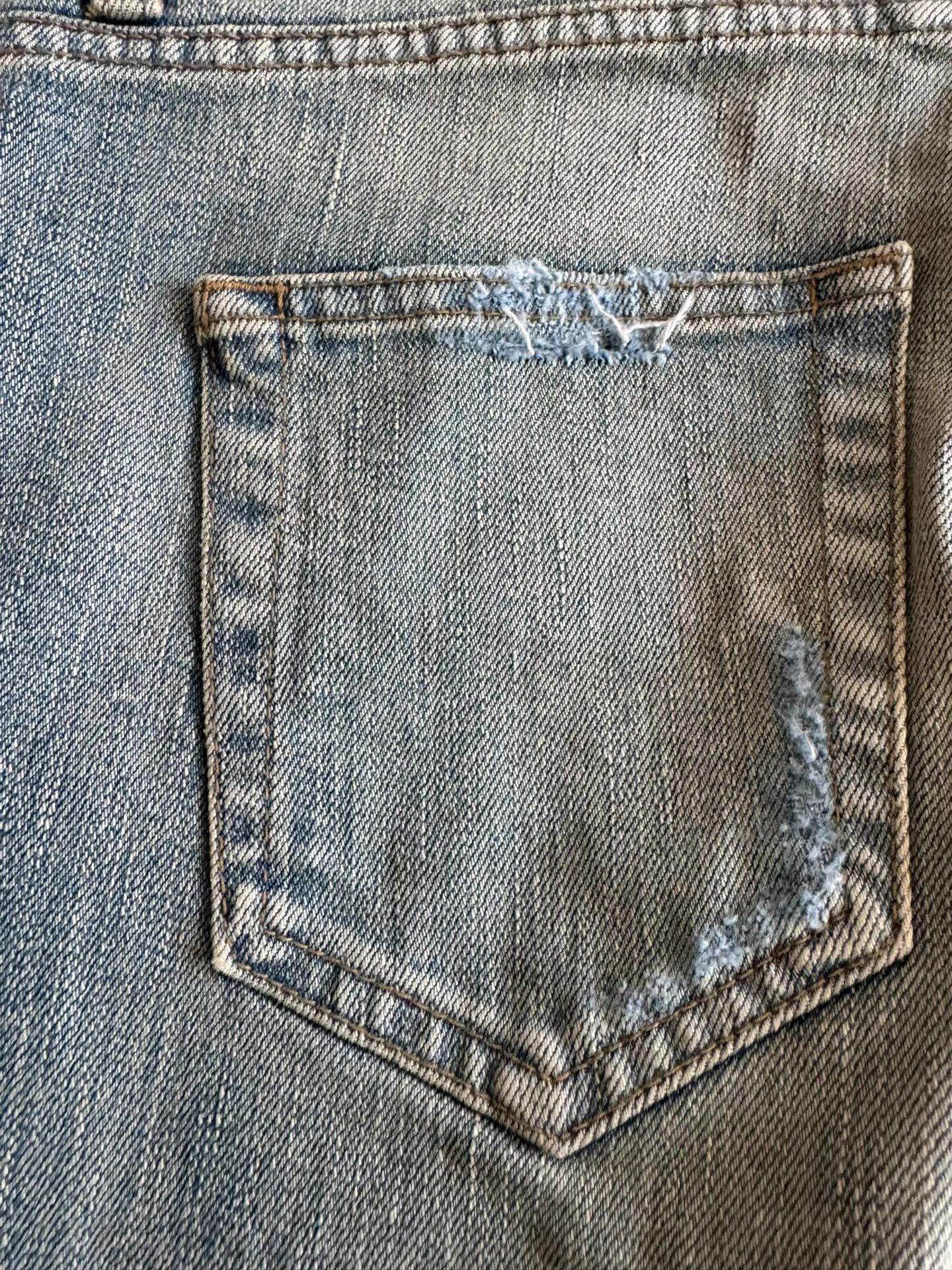 Saint Laurent Paris Saint Laurent Slash Distressed Jeans Ｑ23 Size US 30 / EU 46 - 6 Thumbnail