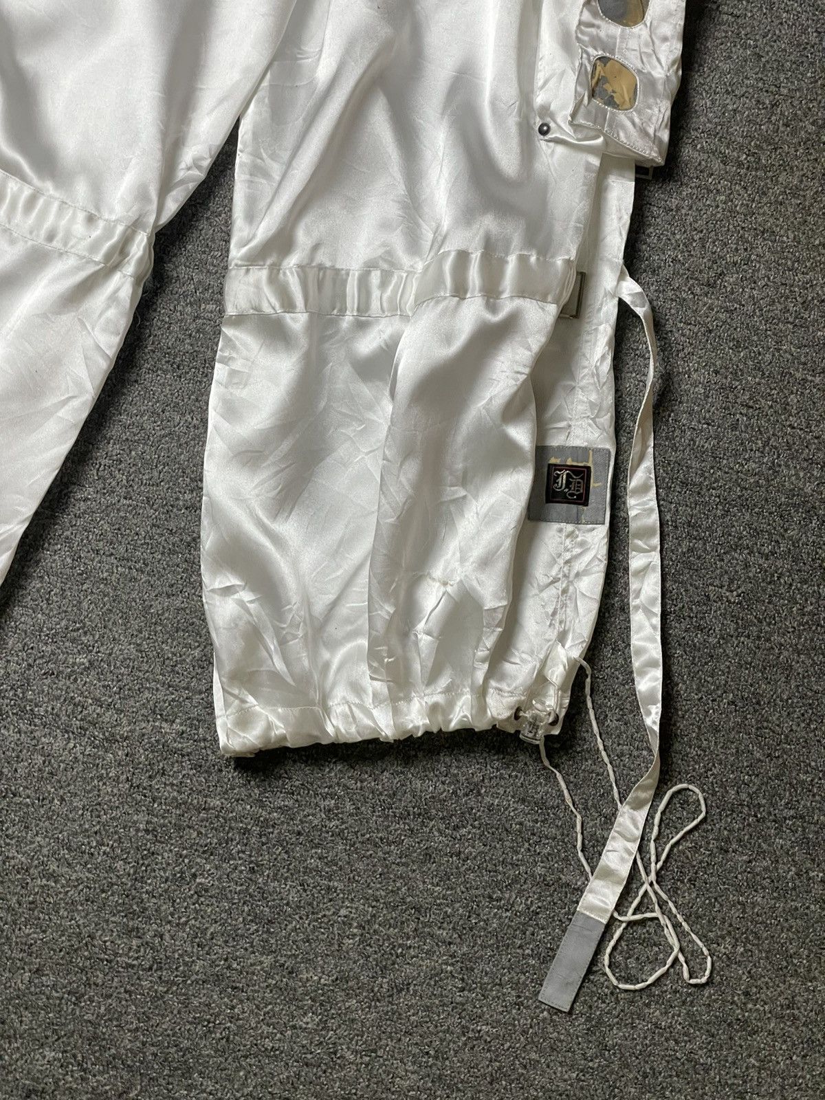 Japanese Brand 🔥 Ermosa by Juvenile Delinquent Satin Cargo Pants 🔥 (142) Size US 34 / EU 50 - 4 Thumbnail