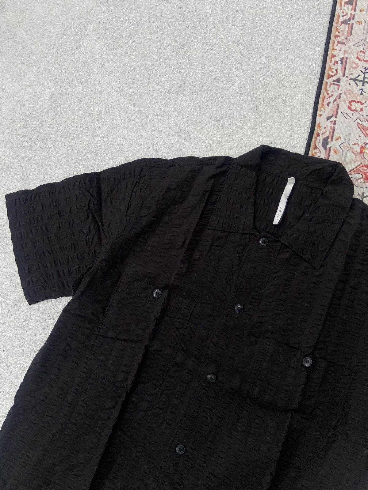 Noirer Noirer Tectured shirt japanese brand Size US M / EU 48-50 / 2 - 2 Thumbnail