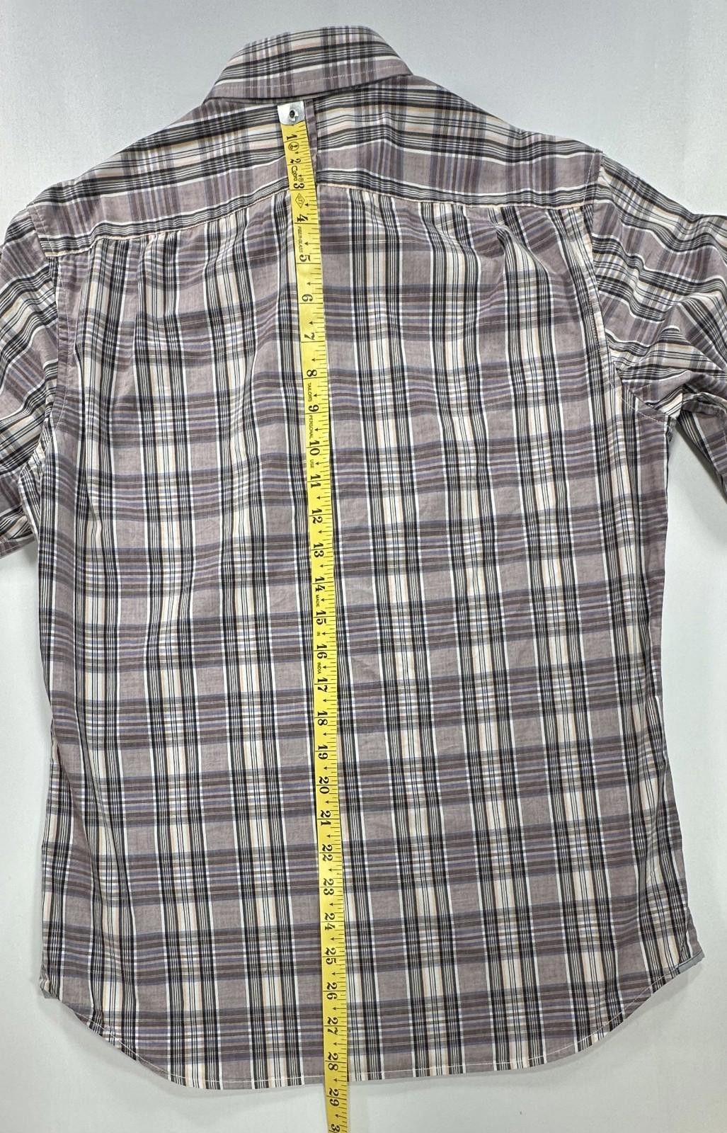 Banana Republic Banana Republic Cotton Brown Plaid Button Up Shirt Mens S Size US S / EU 44-46 / 1 - 3 Thumbnail