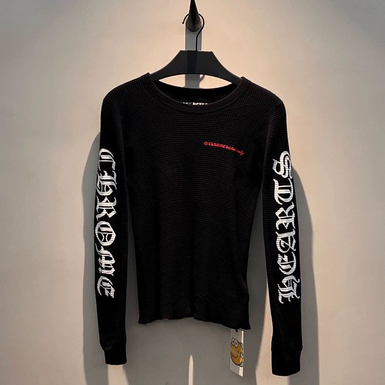 Chrome Hearts Chrome Hearts Graffiti Waffle Black Women's Long Sleeve Sw Size XS / US 0-2 / IT 36-38 - 1 Thumbnail