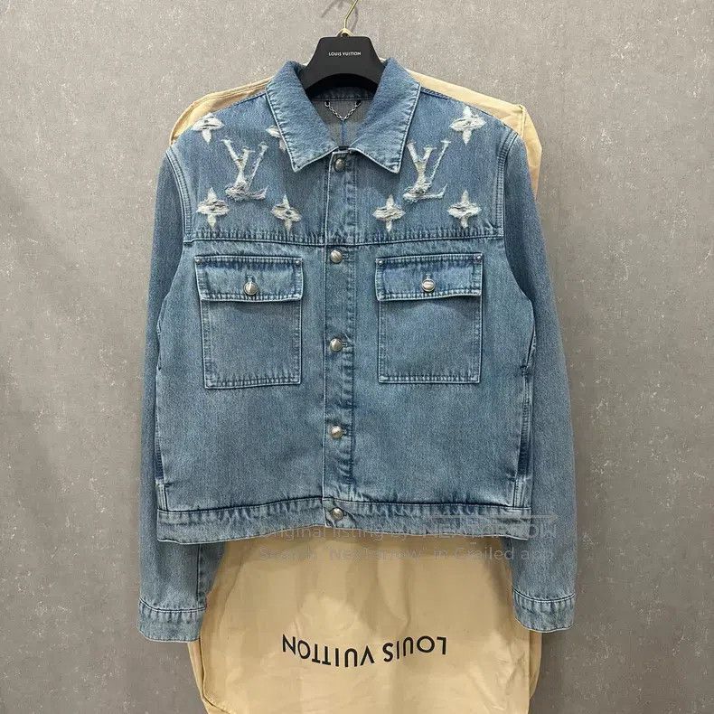 Louis Vuitton Louis Vuitton SS25 logo denim jacket Size US XL / EU 56 / 4 - 1 Thumbnail