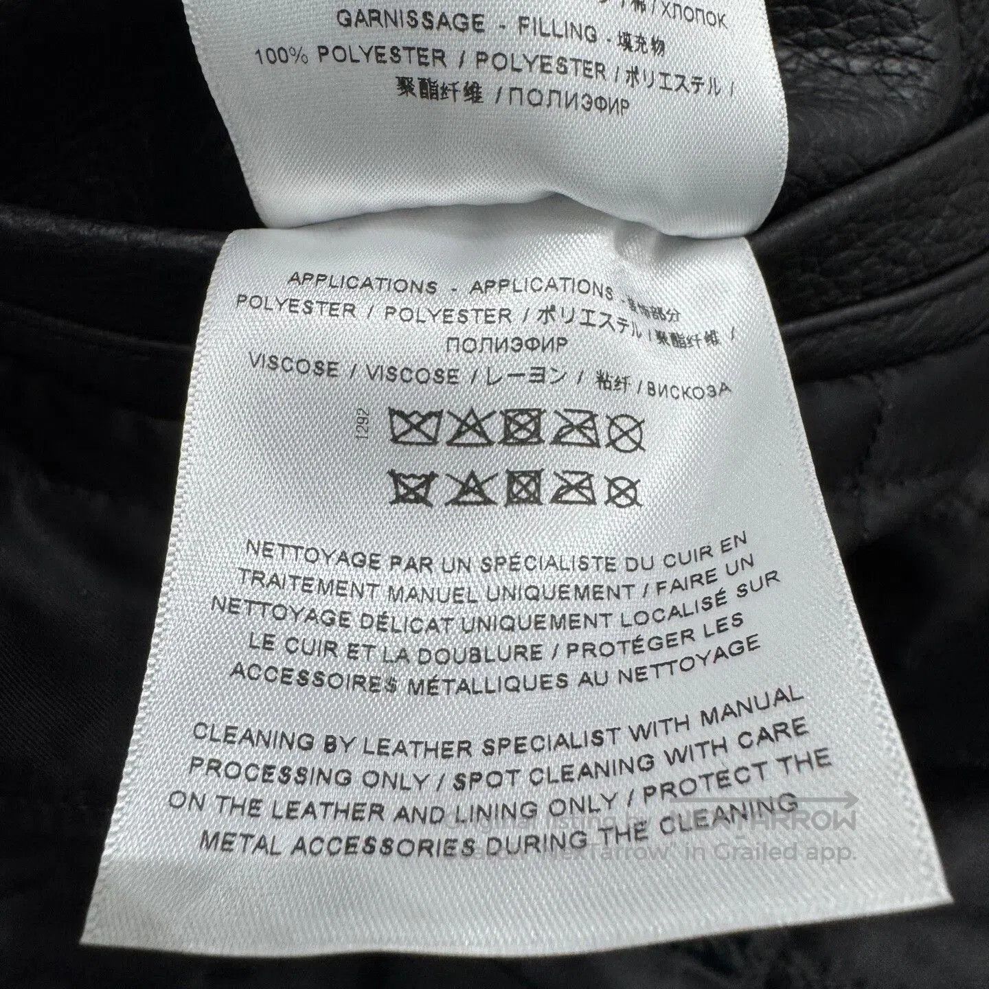 Givenchy Givenchy Black Leather Racing Jacket. Size US L / EU 52-54 / 3 - 6 Thumbnail