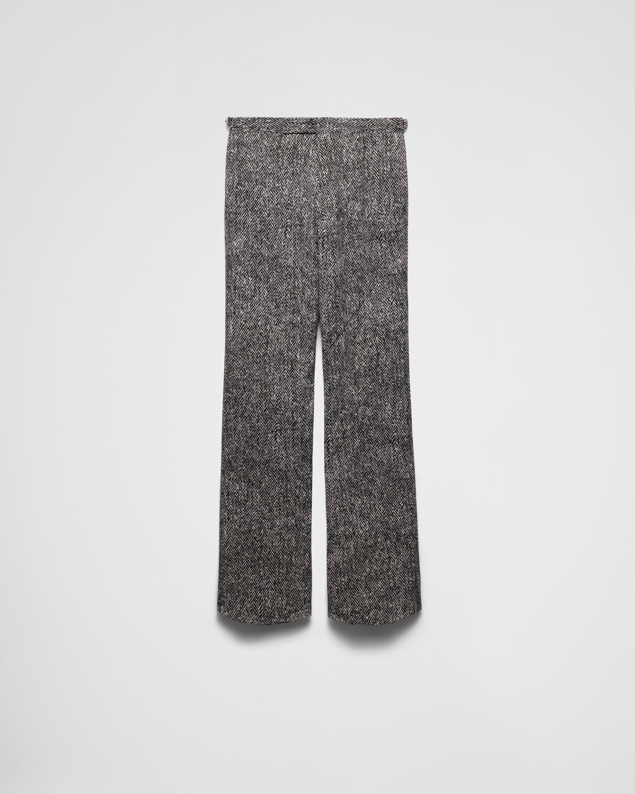 o1bcso1str1025 Printed Cotton Gabardine Pants in Grey