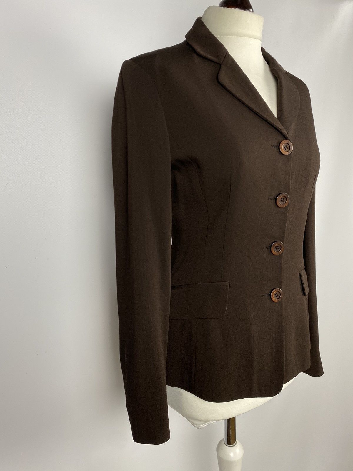 Designer × Moschino Moschino Italy Designer Brown Blazer Jacket Size M / US 6-8 / IT 42-44 - 5 Thumbnail