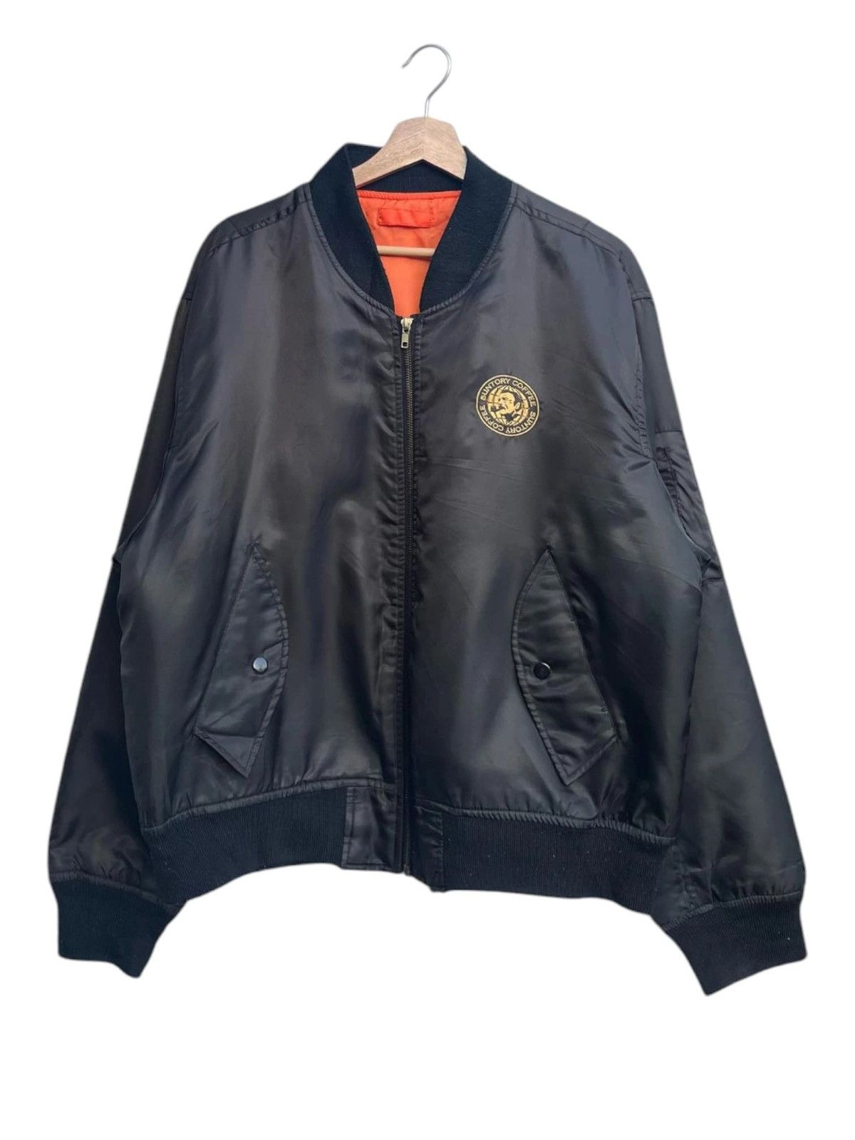 Vintage Suntory Coffee MA-1 Flight Jacket Size US S / EU 44-46 / 1 - 2 Thumbnail