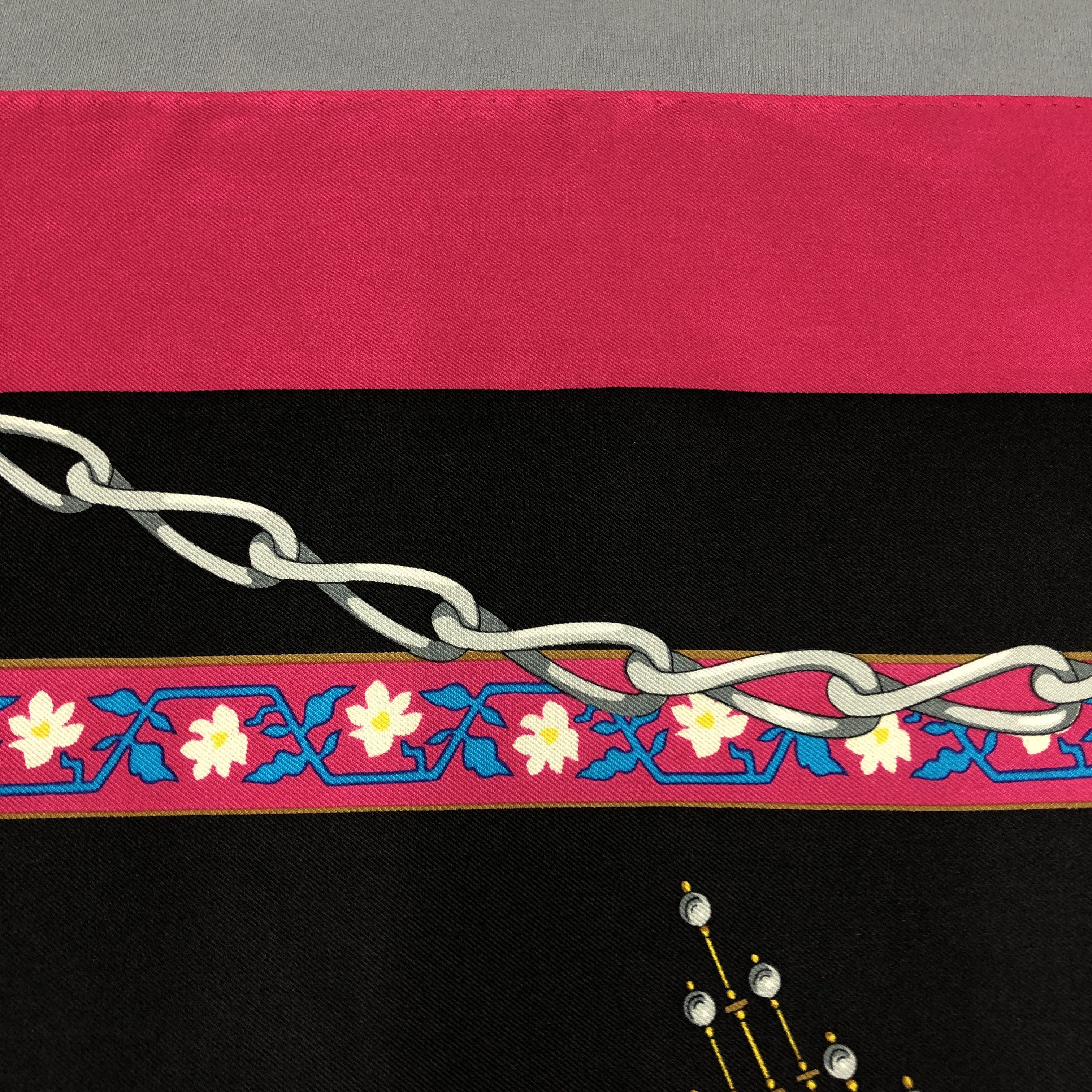 Vintage Vintage M.Borromeo SILK Scarf Twill Stole Wraps Scarves Size ONE SIZE - 13 Thumbnail