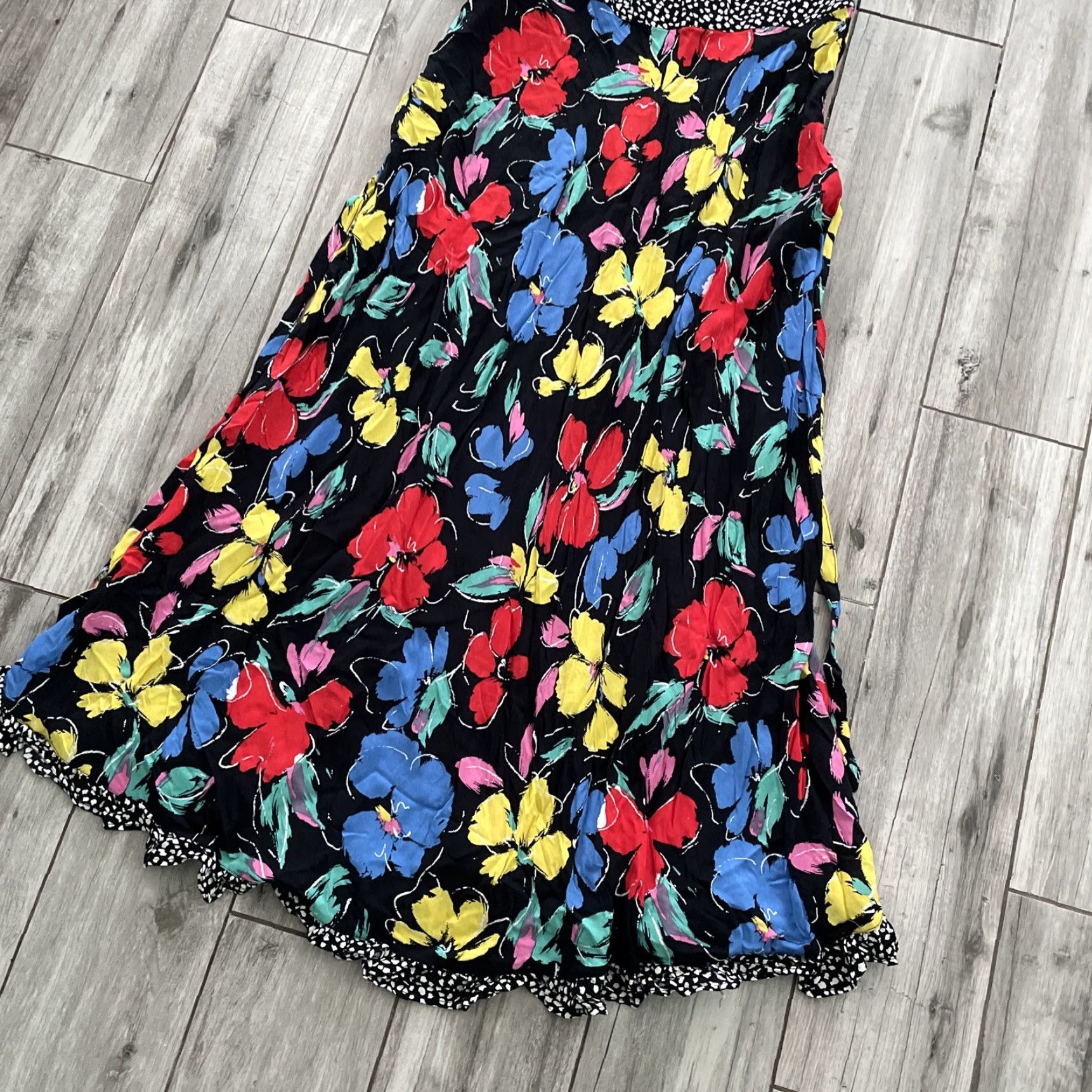 RIXO Rixo Womens Dress Maxi Off the Shoulder Boho Peasant Black Floral Size 10 NEW Size L / US 10 / IT 46 - 2 Thumbnail