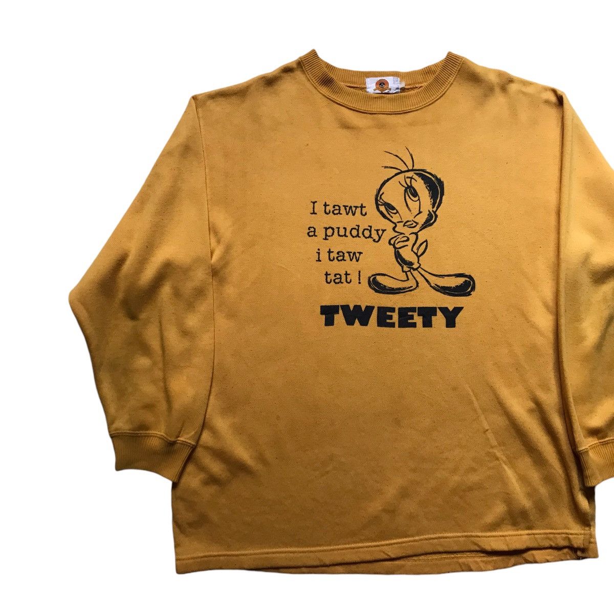 Disney × Vintage Vintage 90s Looney Tunes Long Spellout Sleeve Size US M / EU 48-50 / 2 - 3 Thumbnail