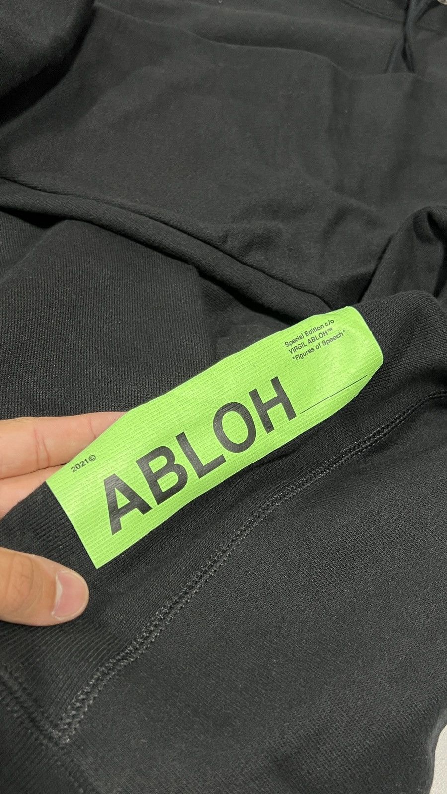 Champion × Virgil Abloh Virgil Abloh ICA FOS Black Hoodie Size US L / EU 52-54 / 3 - 3 Thumbnail