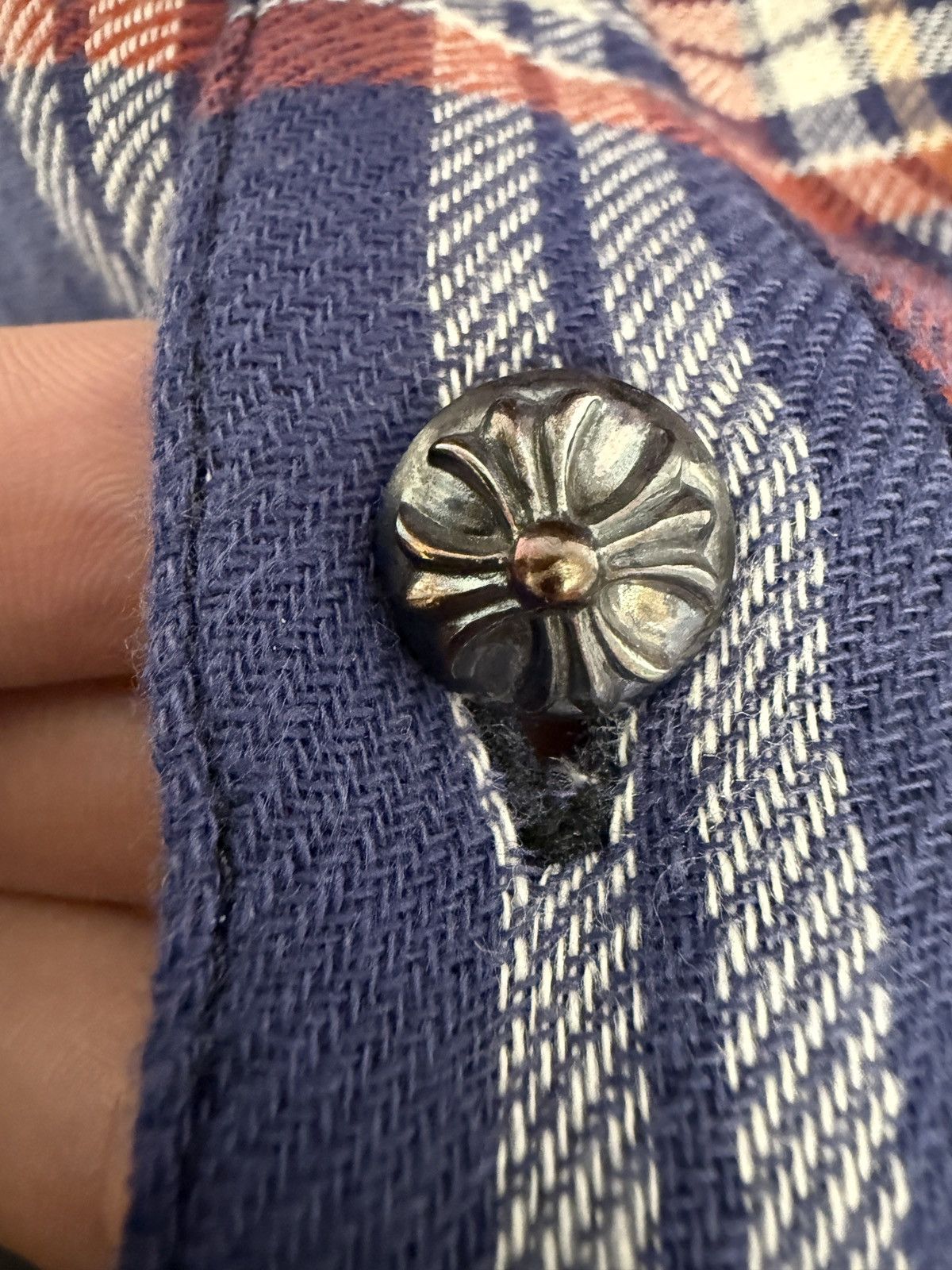 Chrome Hearts Chrome Hearts Leather Cross Patch Flannel Size US L / EU 52-54 / 3 - 5 Thumbnail