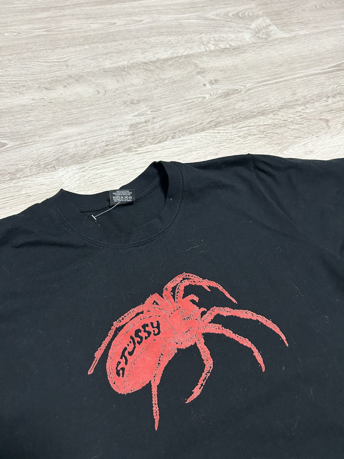 STUSSY LIMITED EDITION Big Logo SPIDER black styled size M