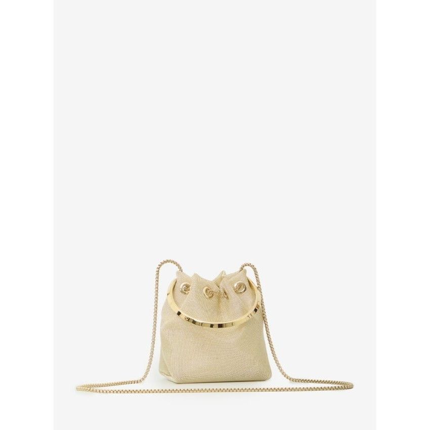 Jimmy Choo JIMMY CHOO Champagne Mesh Bon Bon Bag New & Authentic Size ONE SIZE - 3 Thumbnail