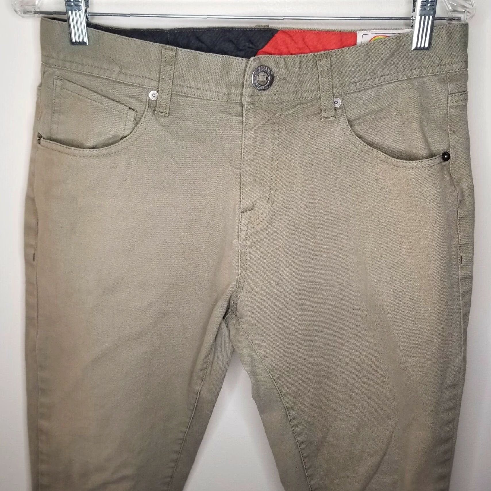 Volcom VOLCOM Chino Pants Beige Straight Size 31x25 Mens Size US 31 - 2 Thumbnail