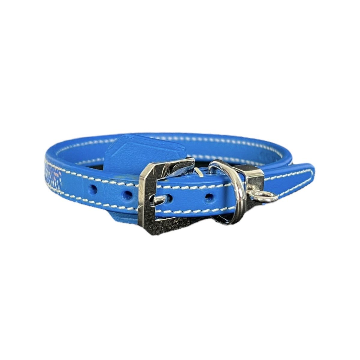 Pre-owned Goyard Edmond Dog Collar In Blue