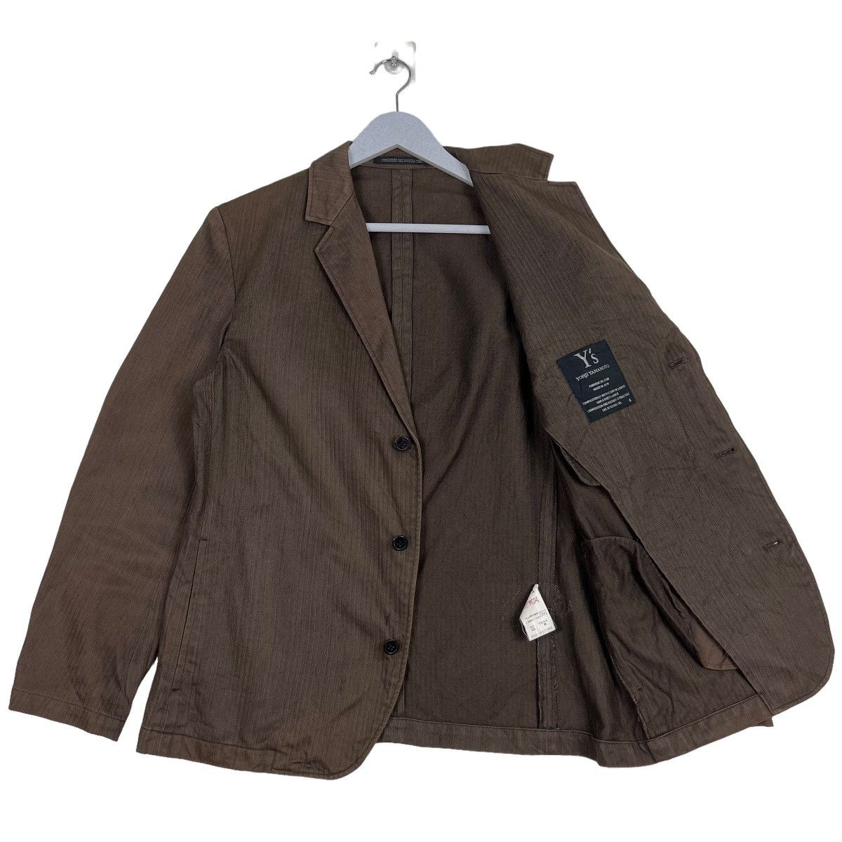 Yohji Yamamoto 🔥 YOHJI YAMAMOTO PINSTRIKE CHORE JACKET MADE IN JAPAN Size US S / EU 44-46 / 1 - 9 Thumbnail