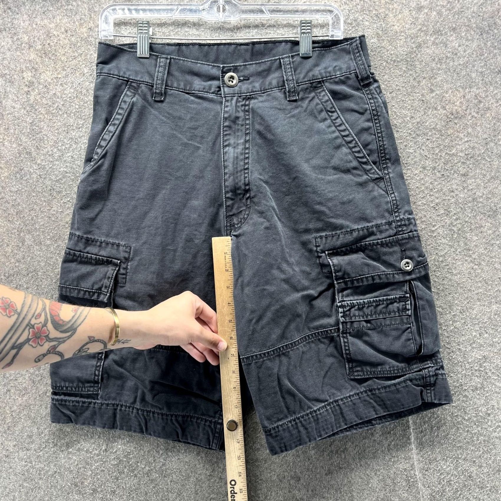 Levi's Levis Cargo Shorts Mens 30 Gray Multi Pocket Utility Casual Summer Outdoor Size US 30 / EU 46 - 3 Thumbnail