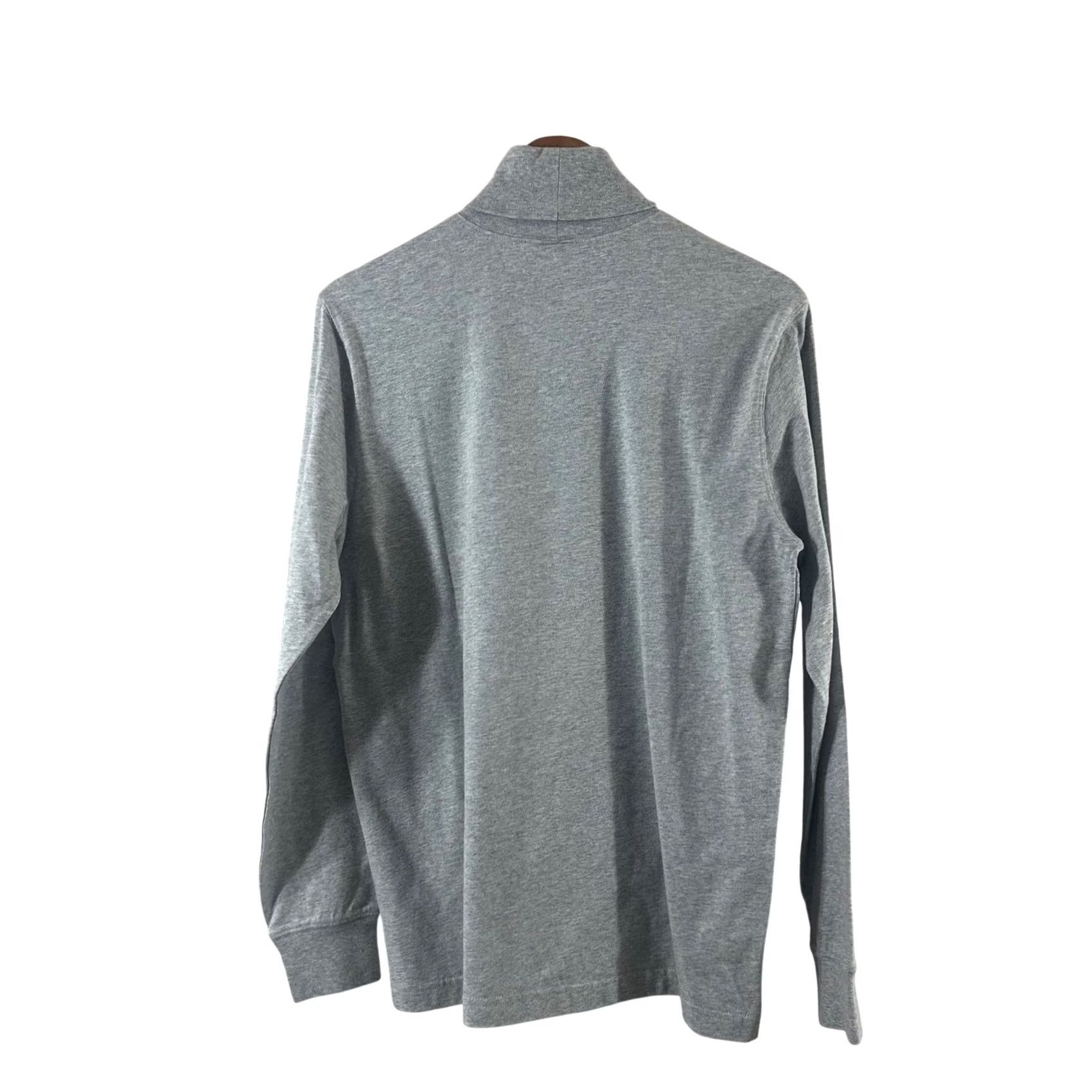 Lands' End Lands' End Men's Turtleneck Heather Gray Cotton Long Sleeves Pullover Size S Size US S / EU 44-46 / 1 - 3 Thumbnail