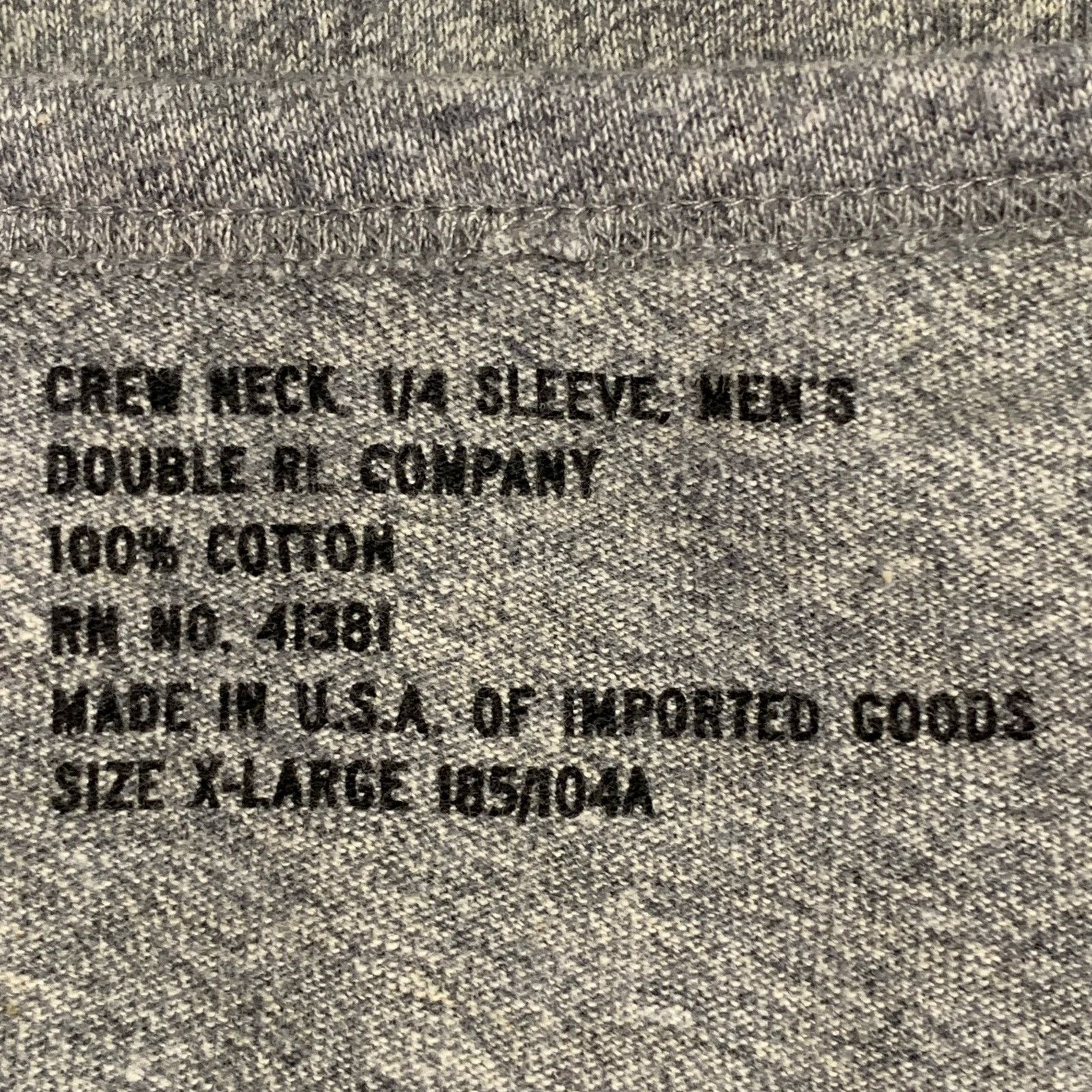 Ralph Lauren RRL by RALPH LAUREN Size XL Grey Logo Cotton Jersey T-shirt Size US XL / EU 56 / 4 - 5 Thumbnail