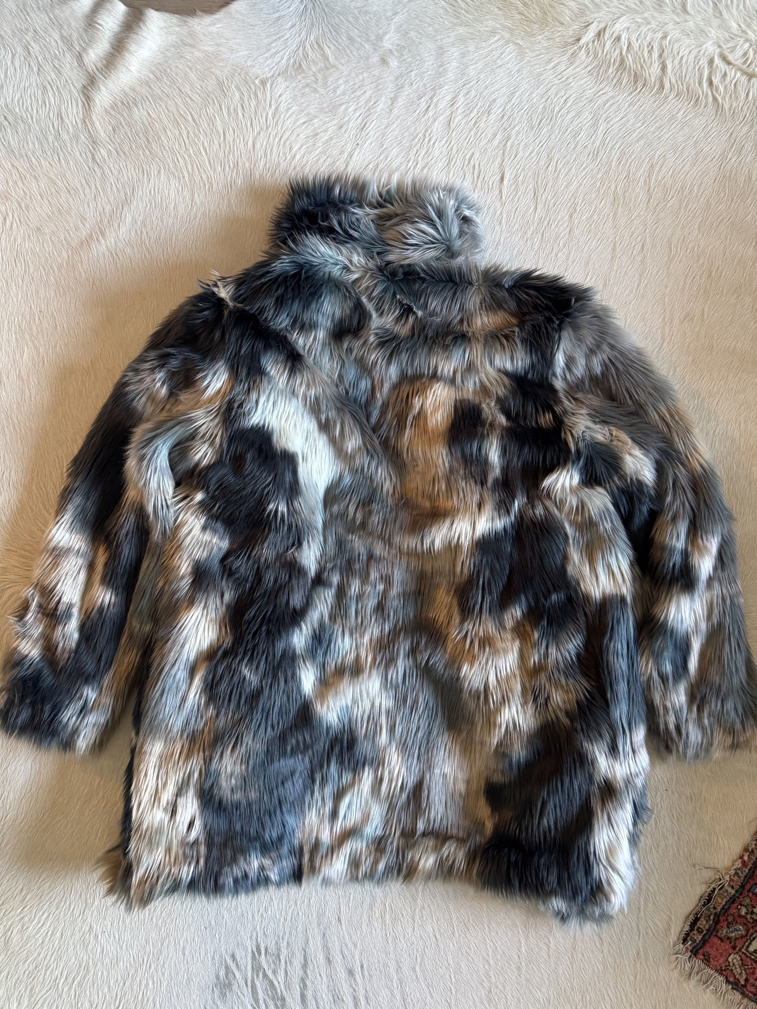 Amiri AW23 Tie Dye Faux Fur Peacoat Size US S / EU 44-46 / 1 - 9 Thumbnail