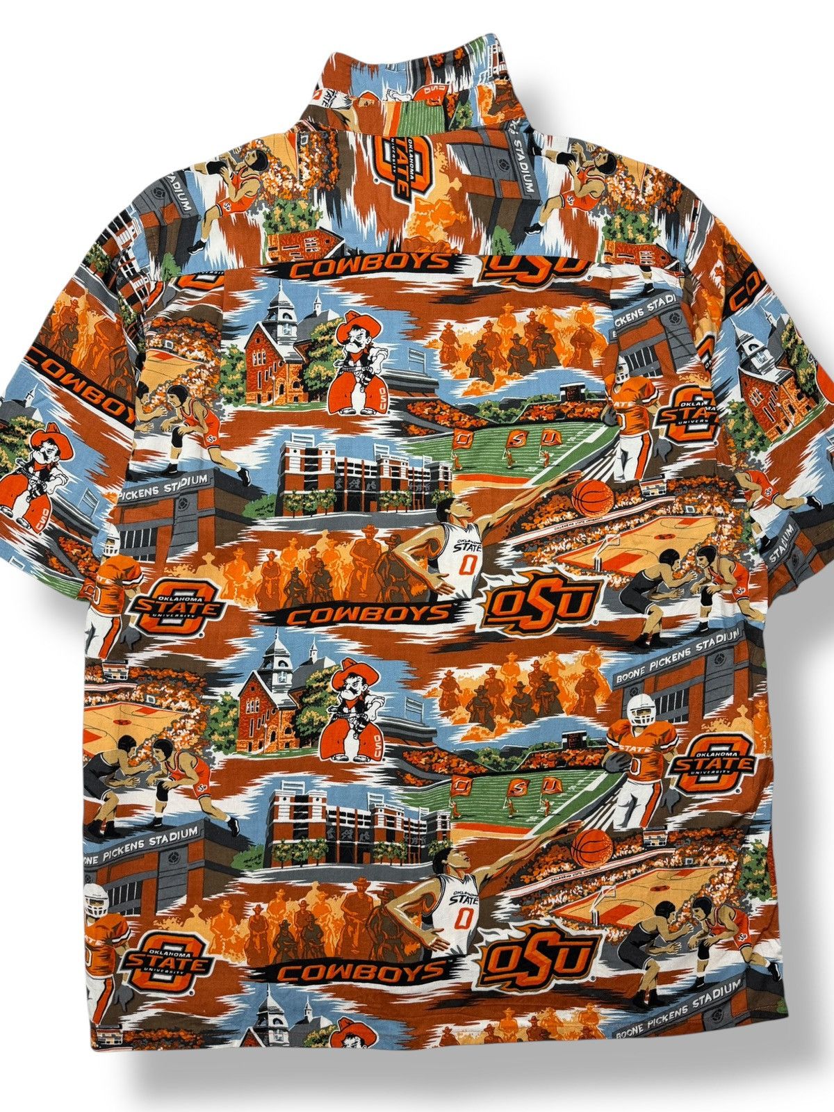 Vintage Vintage Oklahoma State University Rayon Button Up Size US M / EU 48-50 / 2 - 4 Thumbnail