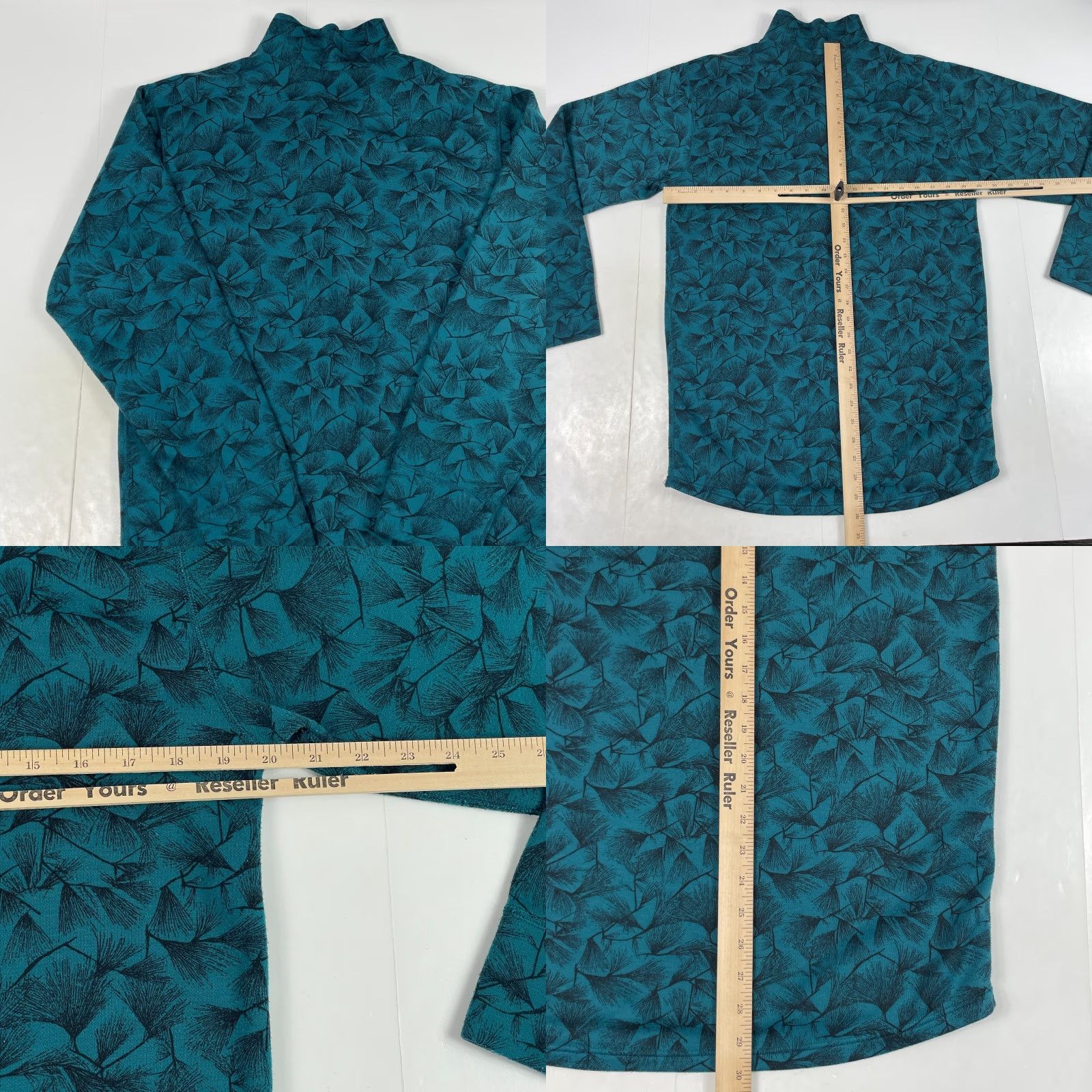 Vintage VINTAGE REI Sweater Mens Medium Green Fleece 1/4 Zip Floral Hiking Ski Golfing Shirt Size US M / EU 48-50 / 2 - 8 Thumbnail