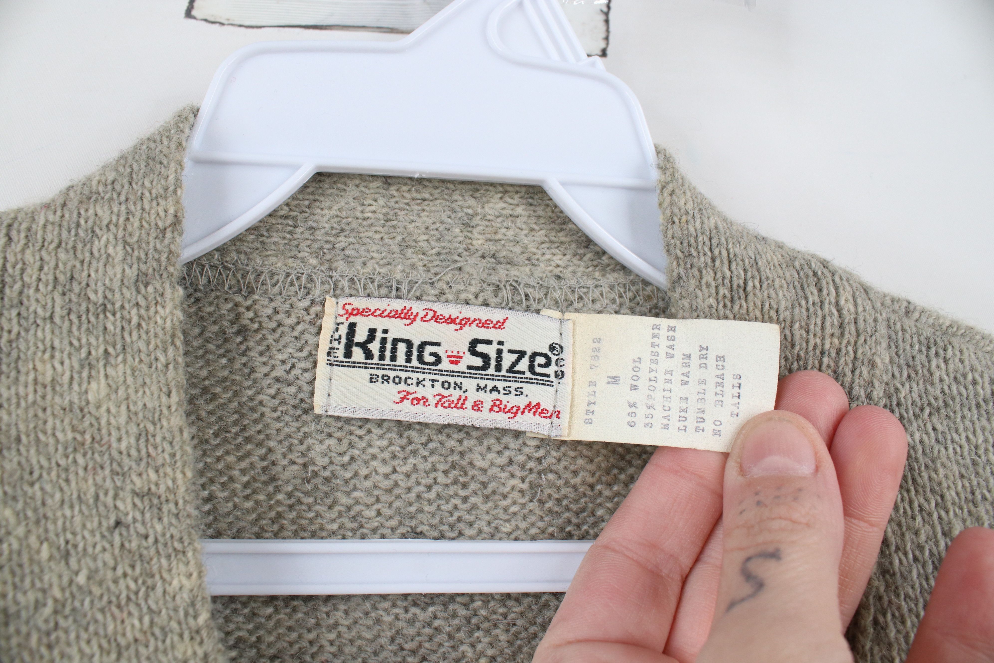 Vintage Vintage 50s 60s Streetwear Cardigan Sweater Vest Gray USA Size US M / EU 48-50 / 2 - 7 Thumbnail
