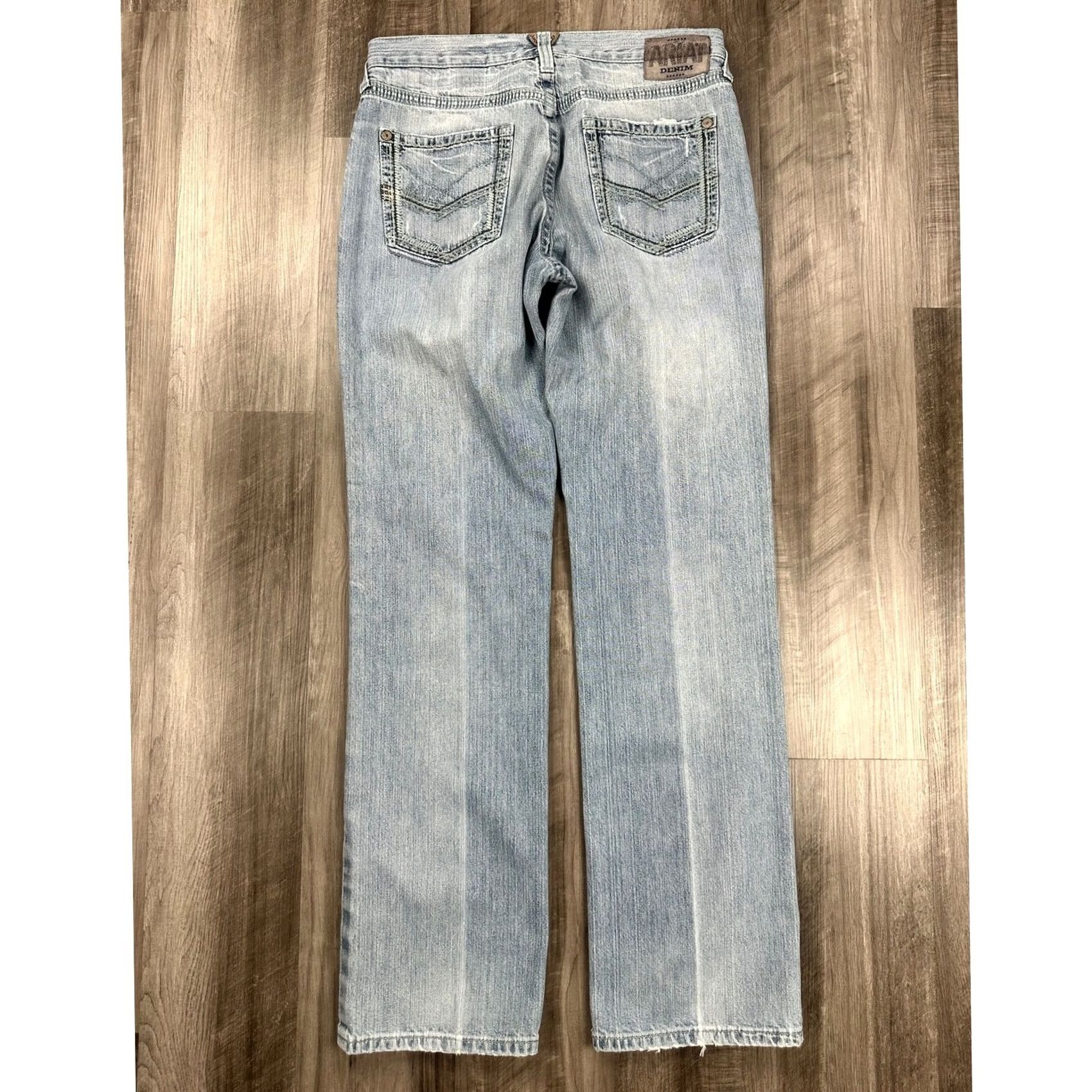 Ariat Ariat M5 Straight Gambler Stackable Jeans 34x36 Light Wash Men’s Size US 34 / EU 50 - 4 Thumbnail