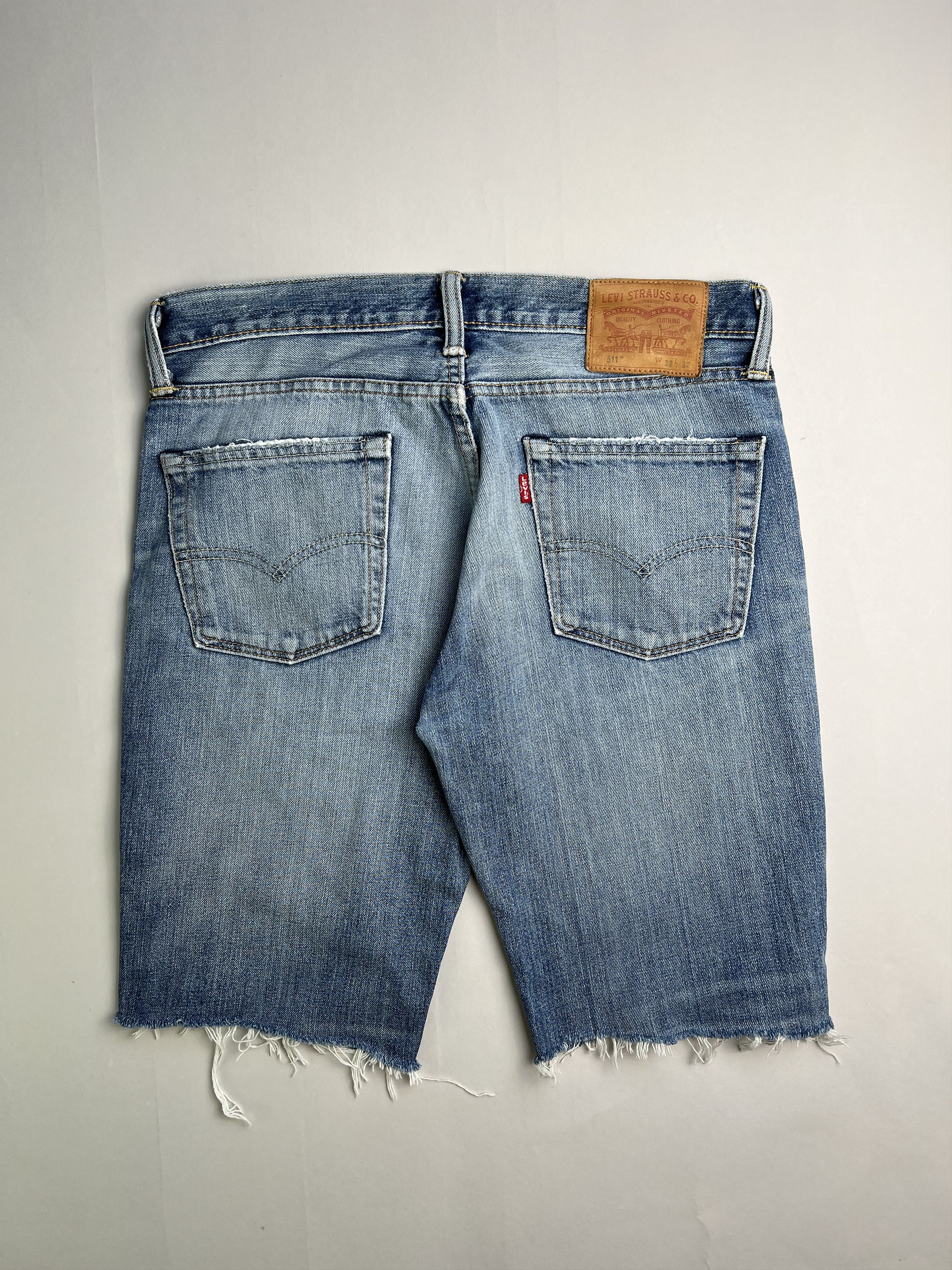 Levi's Levis 511 Jeans Shorts Light Wash W32 Size US 32 / EU 48 - 4 Thumbnail