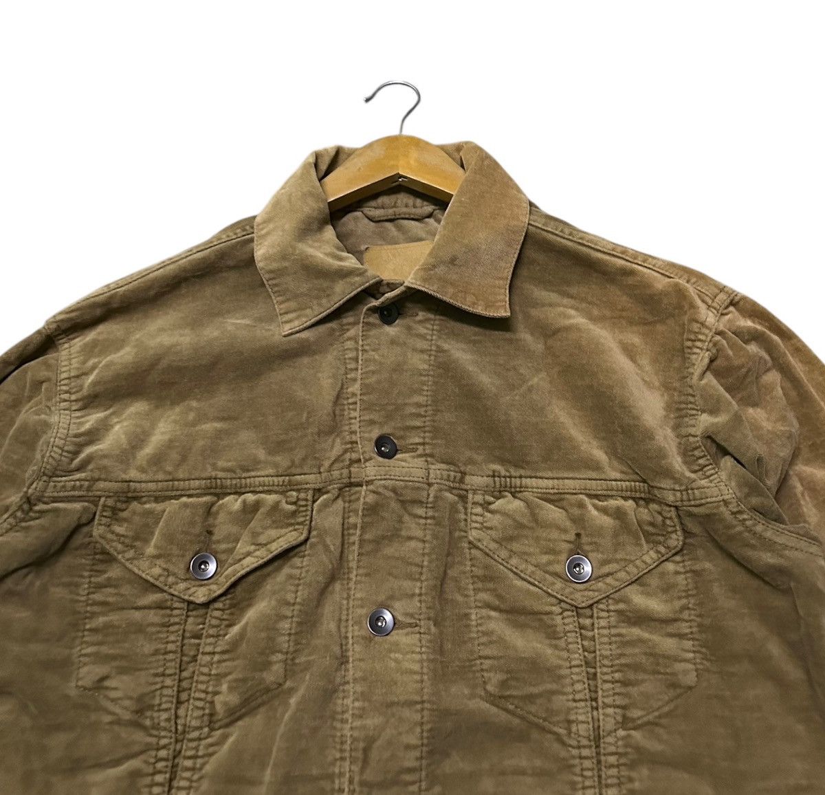 Uniqlo Vintage Uniqlo brown corduroy trucker denim jacket Size US M / EU 48-50 / 2 - 3 Thumbnail