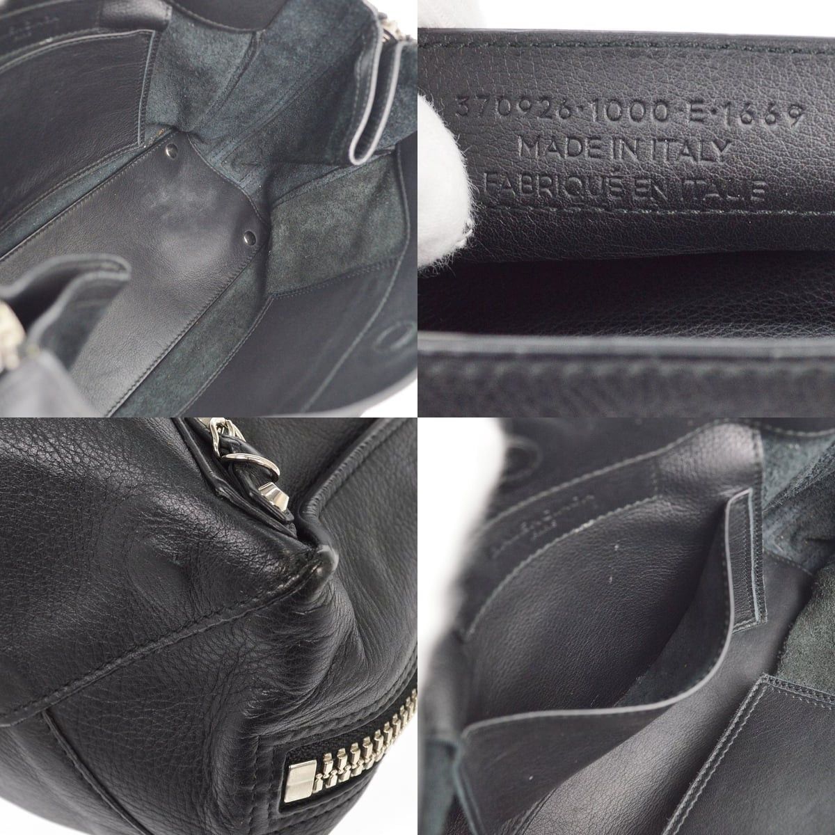 Balenciaga Balenciaga Leather Papier A4 Zip Around Classic Studs Bag Size ONE SIZE - 3 Thumbnail