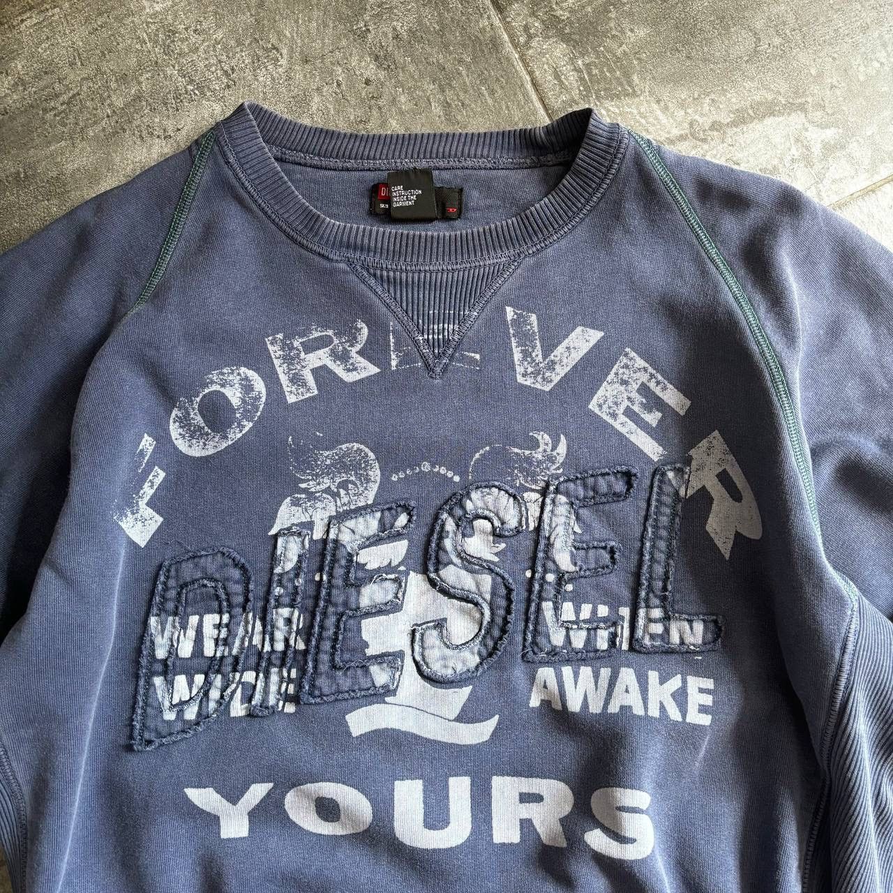 Diesel Vintage Japanese Style Diesel Sweatshirt Big Logo Y2K 00s Size US XXL / EU 58 / 5 - 7 Thumbnail