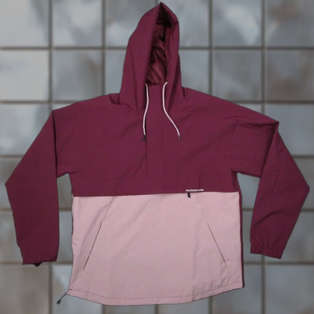 Vintage Psycho Tuna Jacket Mens Large Purple 1/4 Zip Hooded Anorak Cyclone Zip Pockets Windbreaker City Hip Hop Sports Size US L / EU 52-54 / 3 - 1 Thumbnail