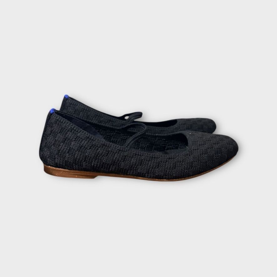 Rothy's Rothy’s The Max Square Mary Jane 5.5 Black Sand Geometric EU Size US 5.5 / IT 35.5 - 3 Thumbnail