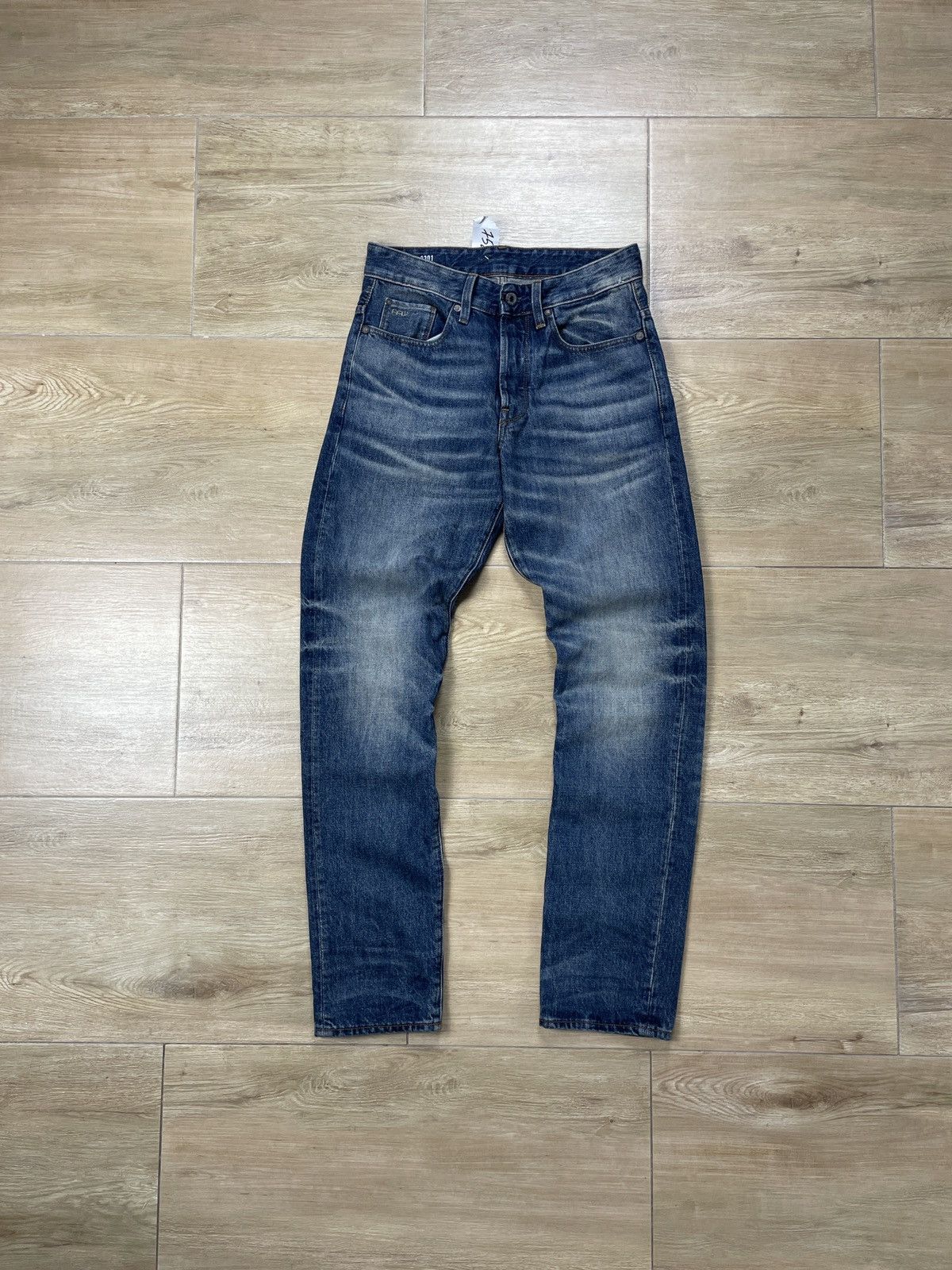 G-Star NEW!!! G-Star RAW 3301 Tapered Denim Jeans Size US 27 - 1 Thumbnail