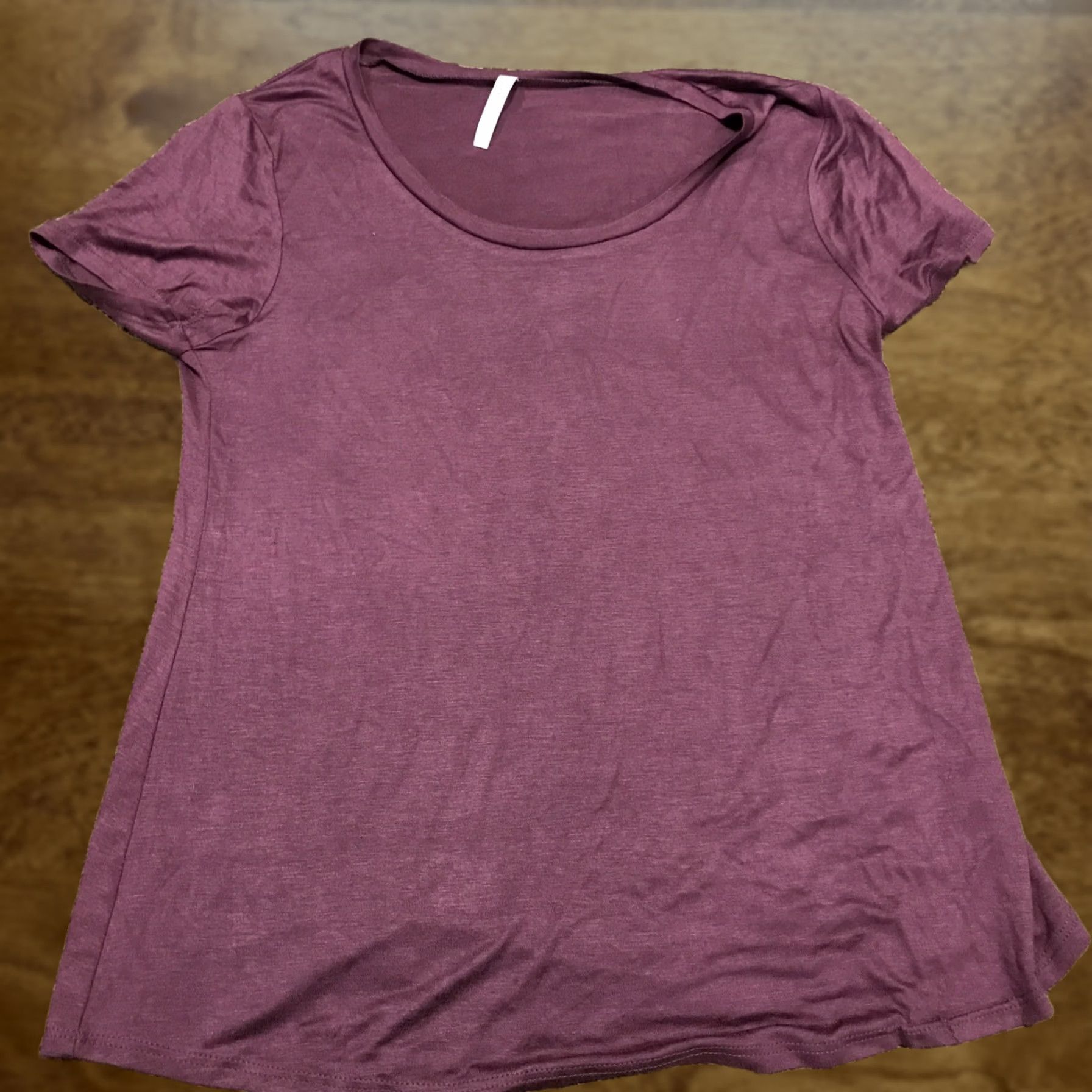 Vintage active usa Womens Blouse Shirt Cap Sleeve Purple Sheer Rayon Blend M Casual 25" Length Regular Womens Size M / US 6-8 / IT 42-44 - 1 Thumbnail