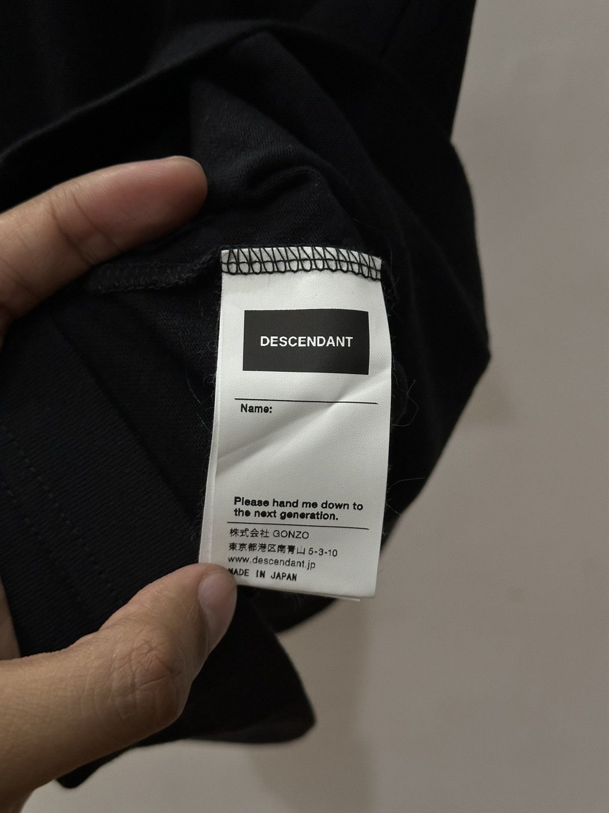 Descendant Descendant CTS SS24 tee "Black" - L Size US L / EU 52-54 / 3 - 4 Thumbnail